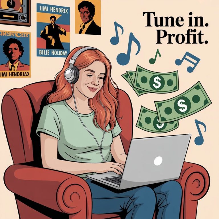 Make Money Listening to Music women