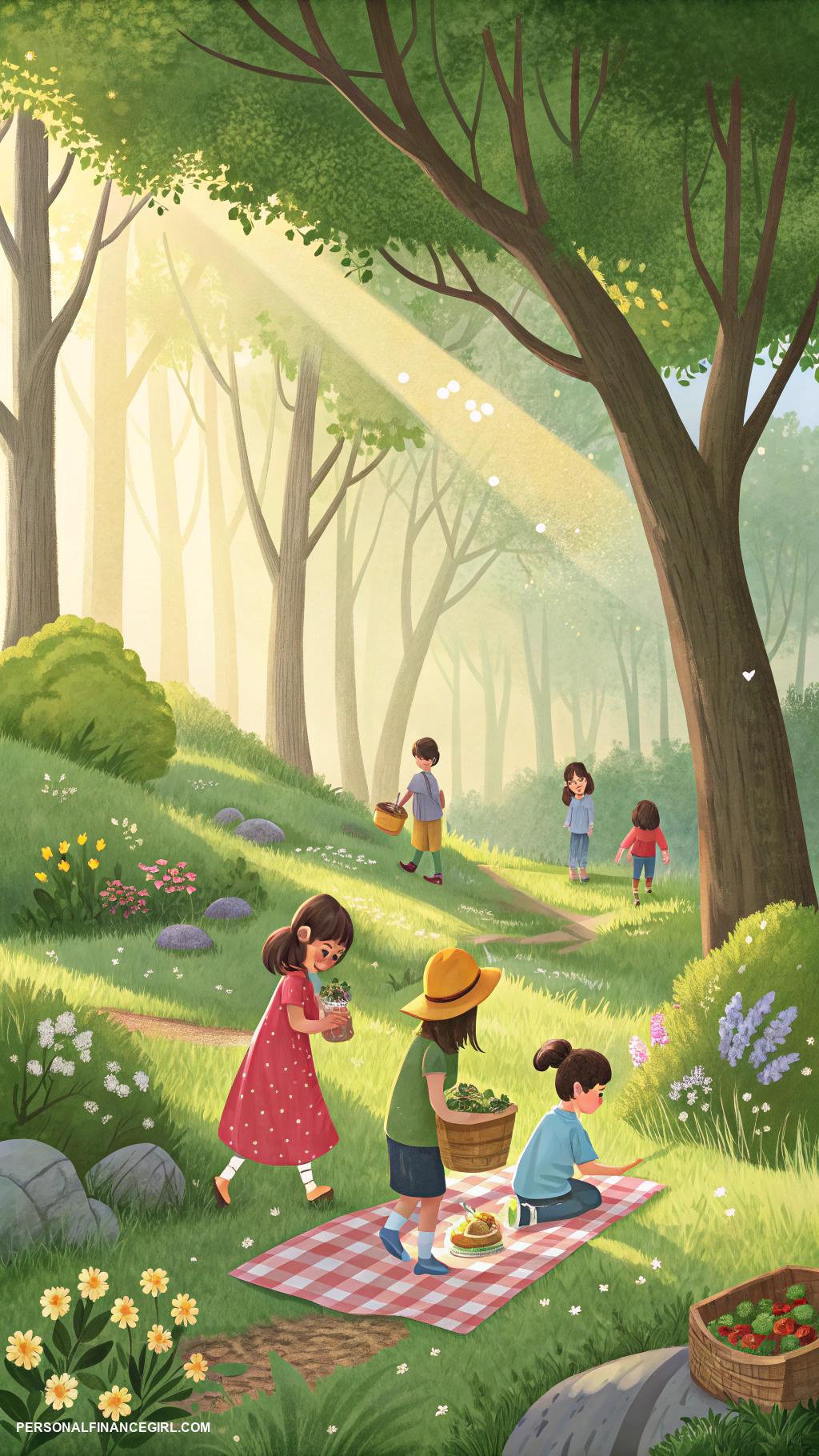 frugal birthday party ideas for kids Nature walk followed by a snack picnic