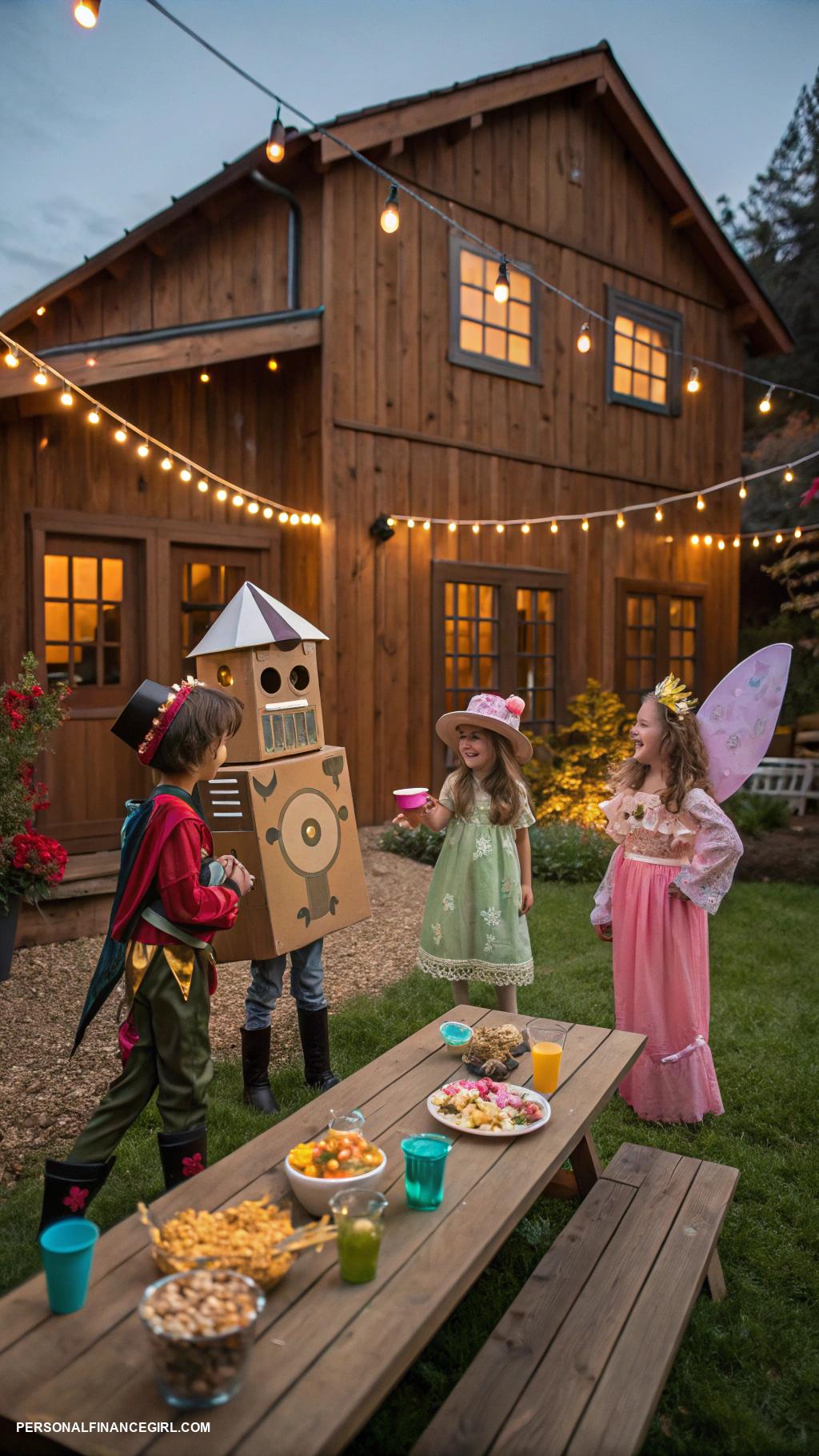 frugal birthday party ideas for kids Themed costume party with home made outfits