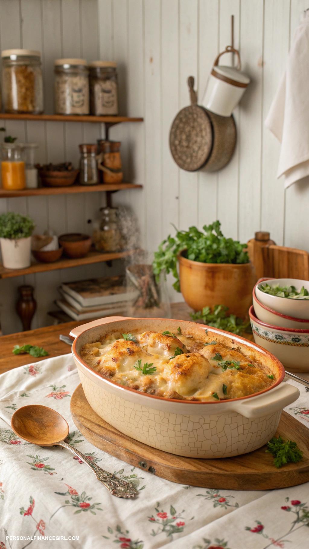 frugal chicken recipes Chicken and Rice Casserole Delight