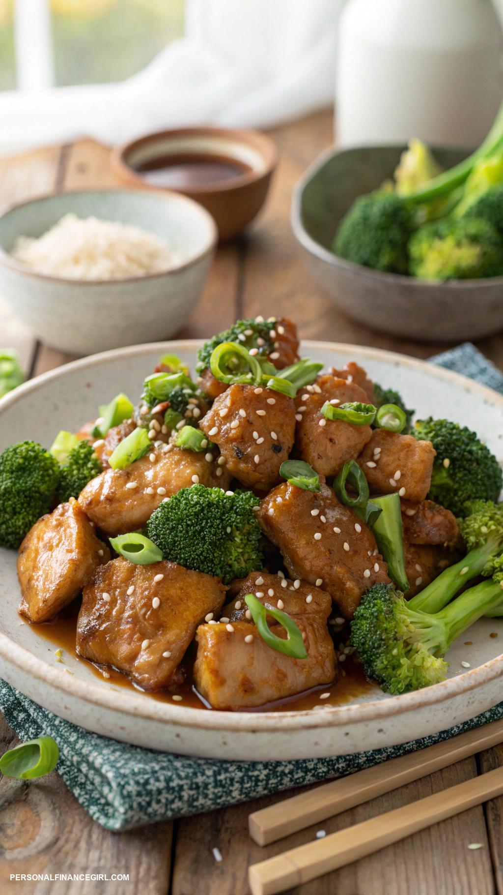 frugal chicken recipes Honey Garlic Chicken with Broccoli