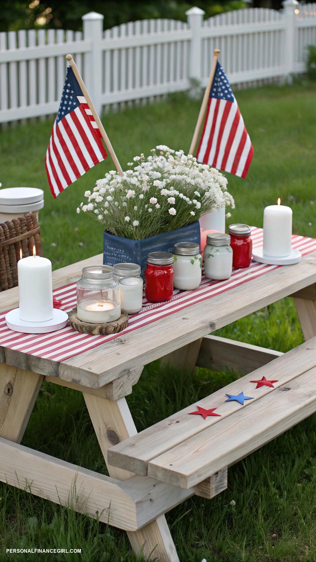 memorial day crafts Crafty budget friendly picnic table decor