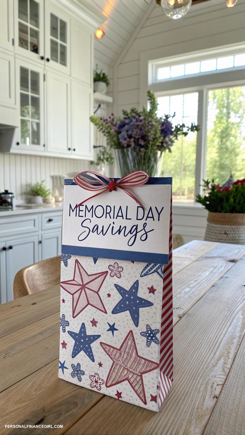 memorial day crafts Homemade star spangled savings envelope