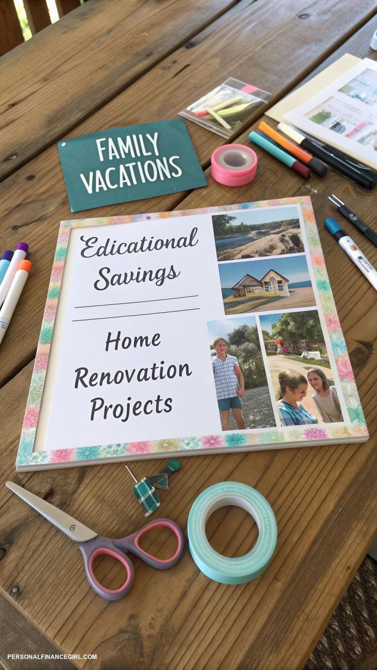diy birthday gifts DIY financial goals vision board project