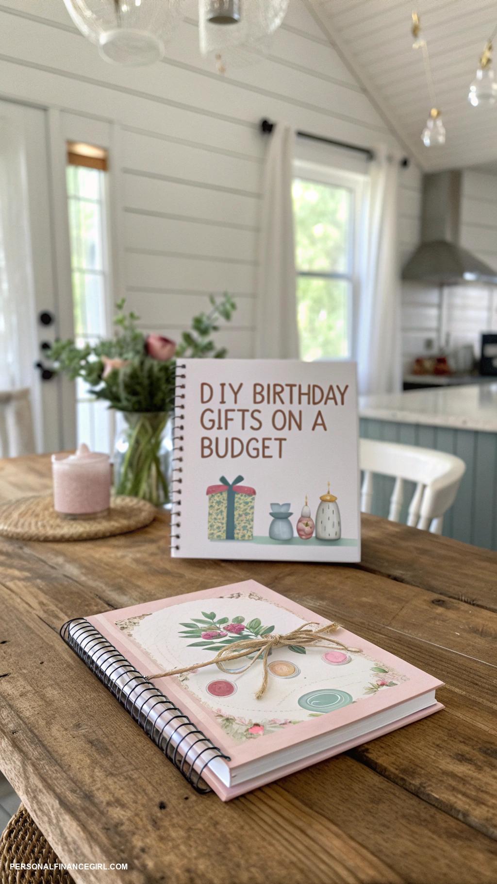 diy birthday gifts Personal finance themed recipe book with tips
