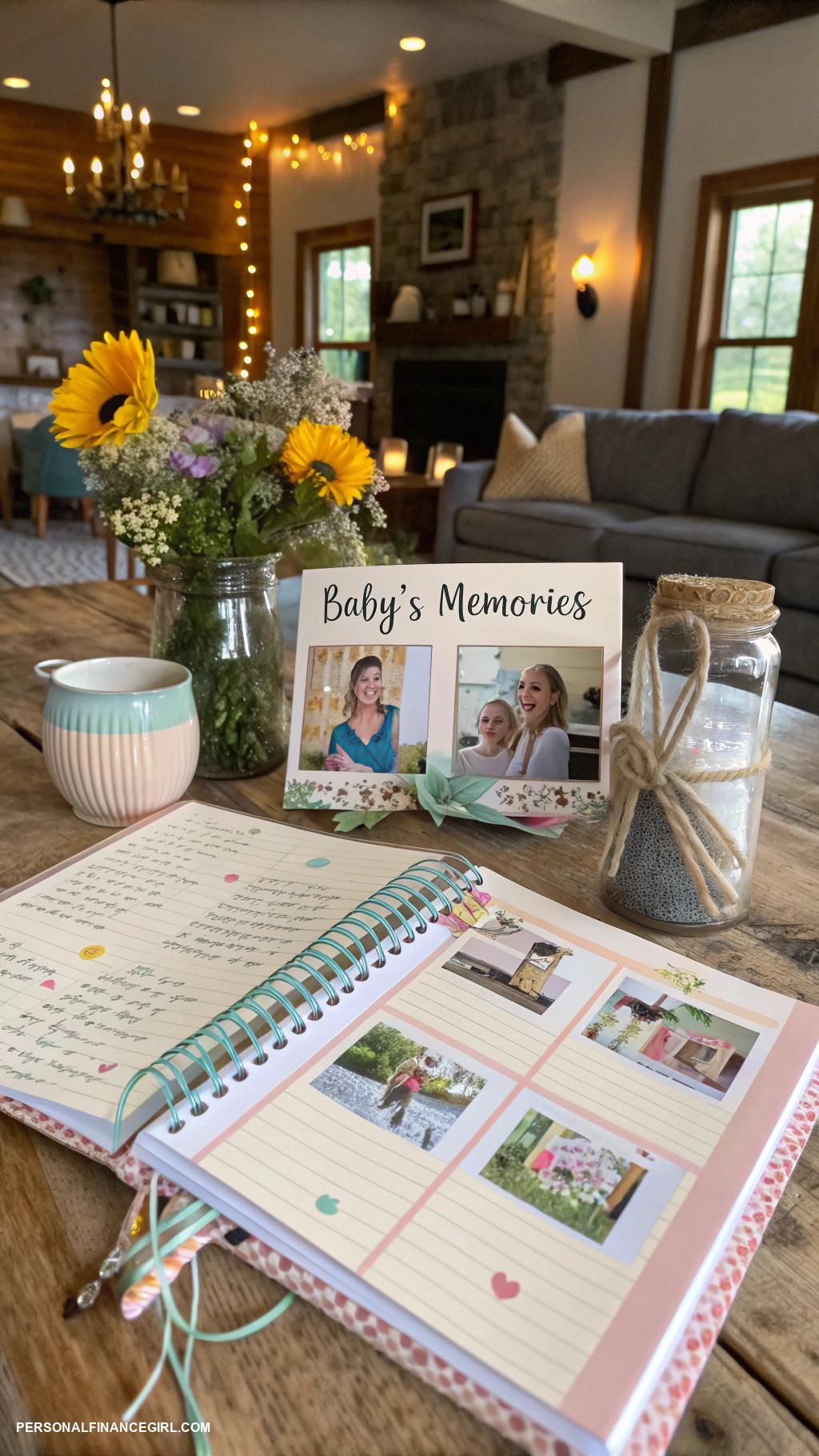 frugal baby shower ideas Create a collaborative scrapbook for babys memories