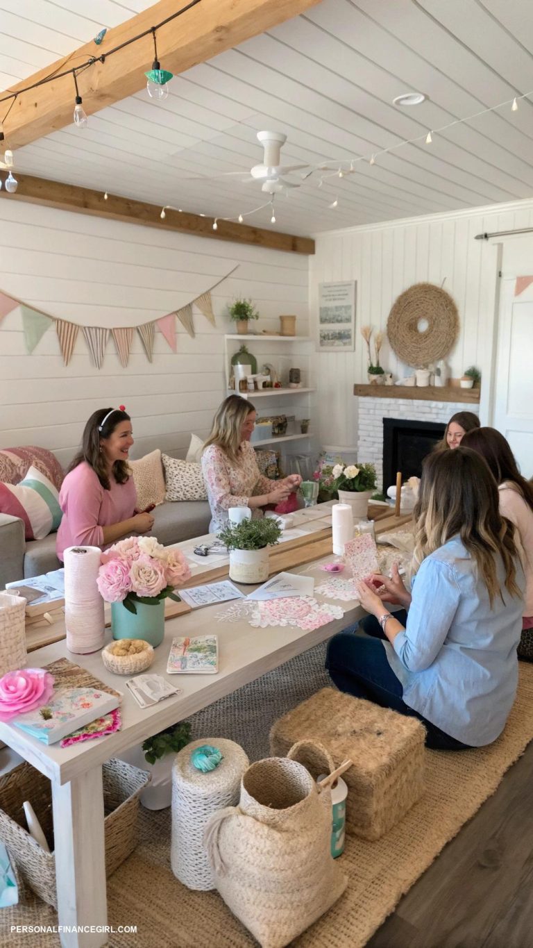 frugal baby shower ideas DIY decoration crafting party for guests