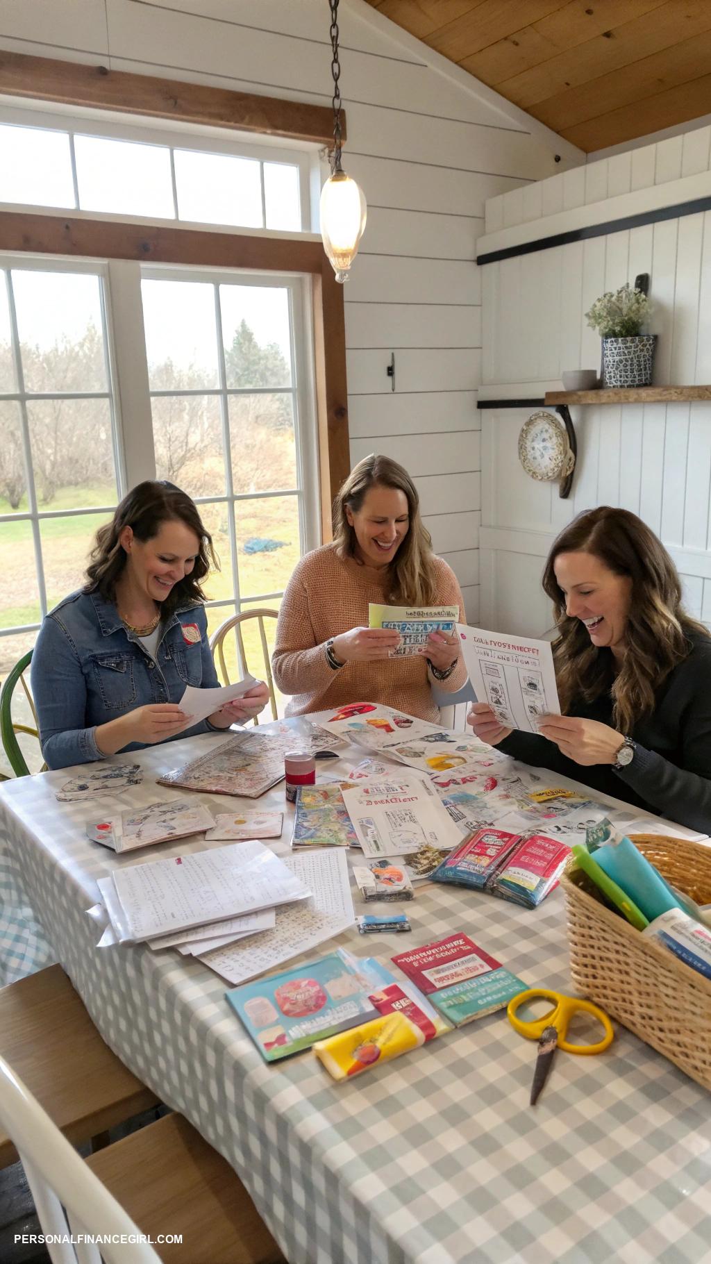 frugal baby shower ideas Group coupon clipping session for baby products