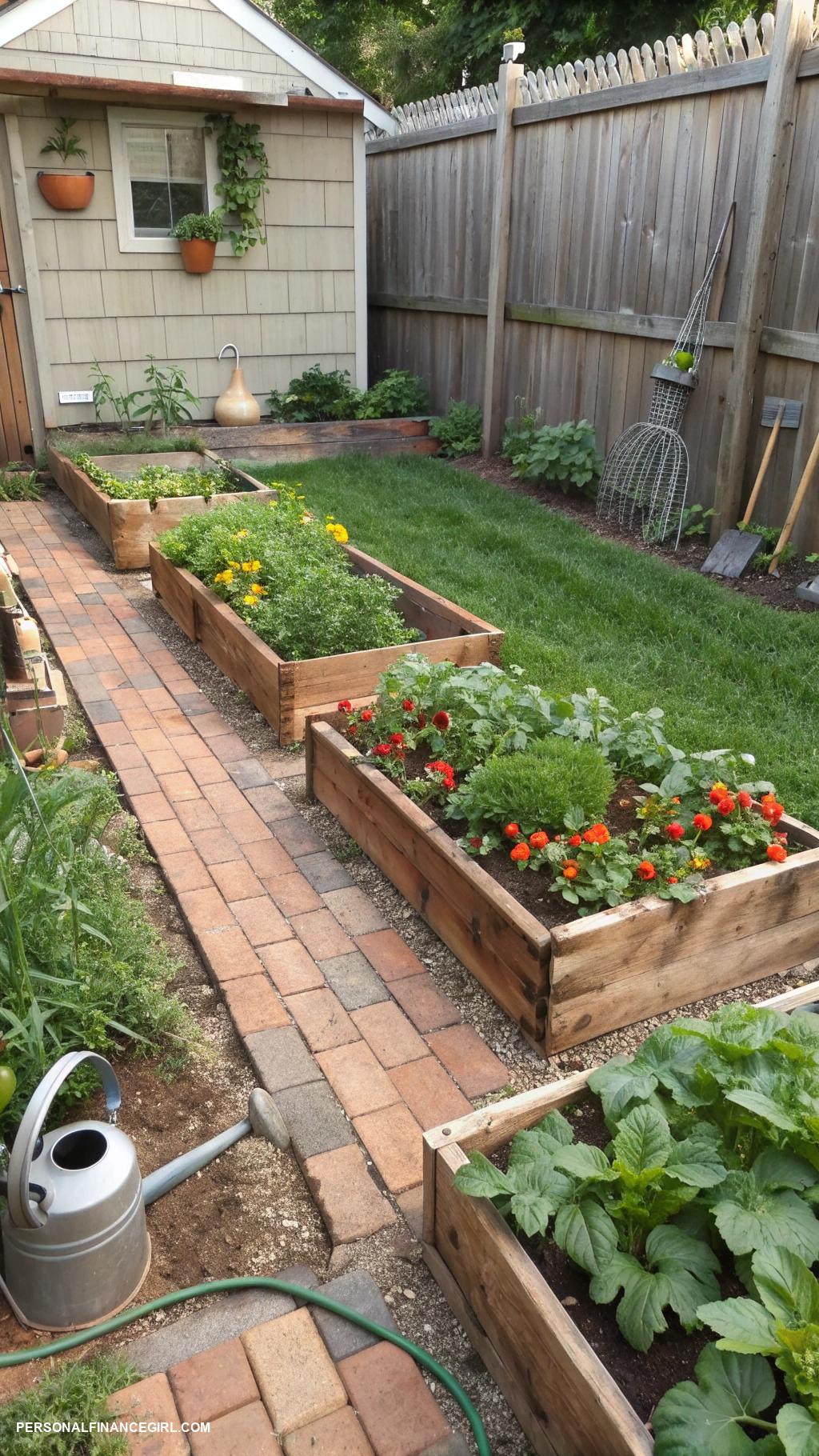 cheap backyard ideas Create a small vegetable garden