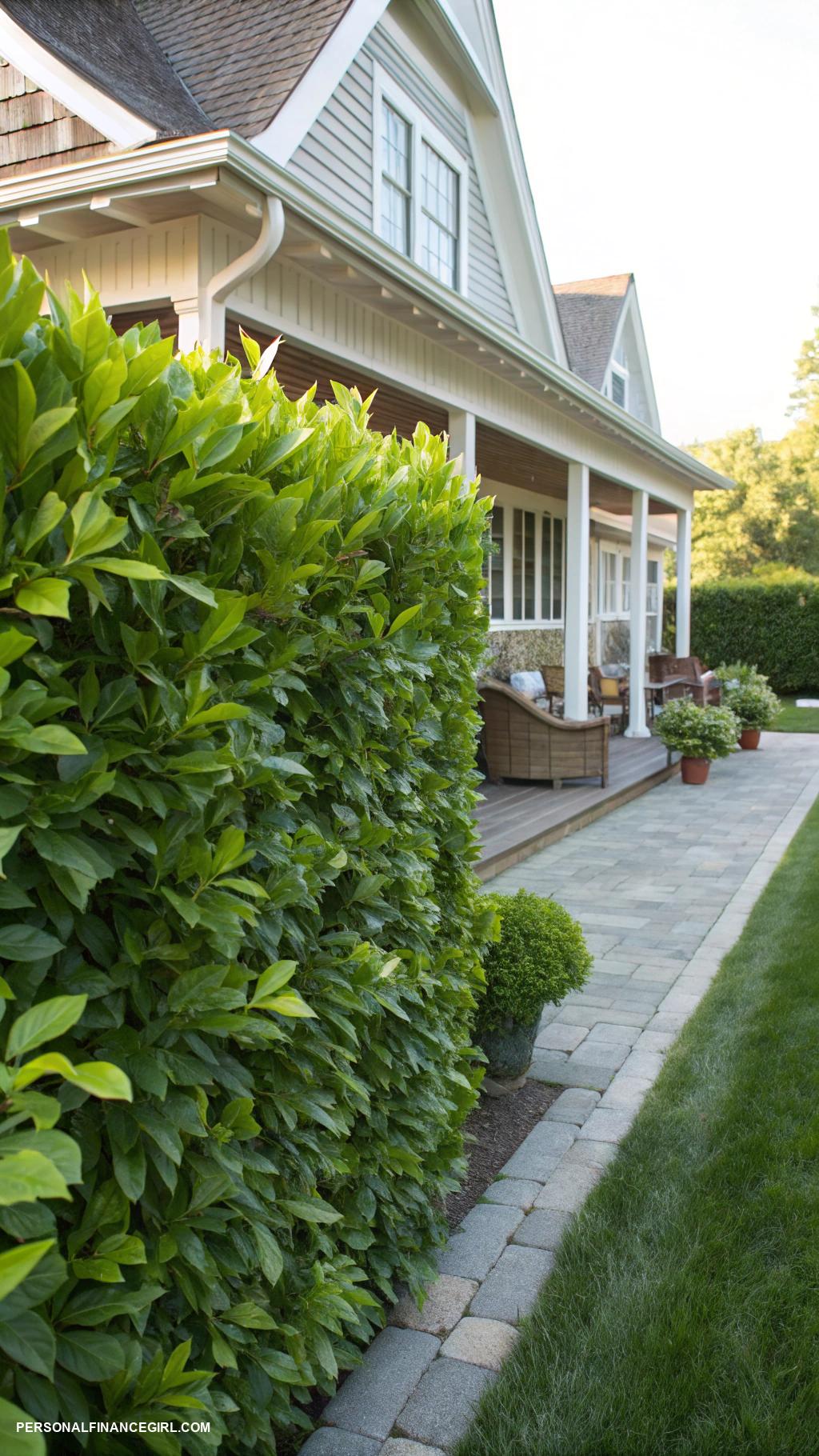 cheap fence ideas Hedge plants for a natural boundary