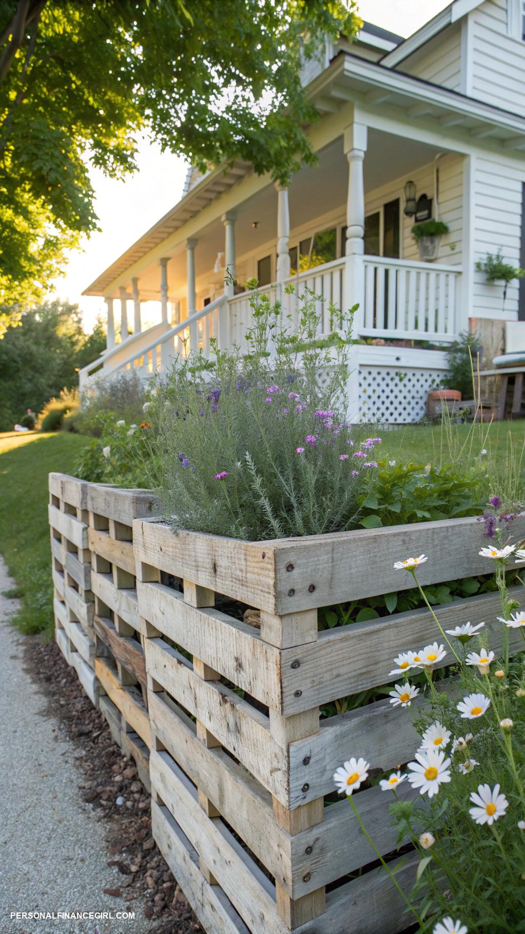 cheap fence ideas Pallet wood for an eco friendly barrier