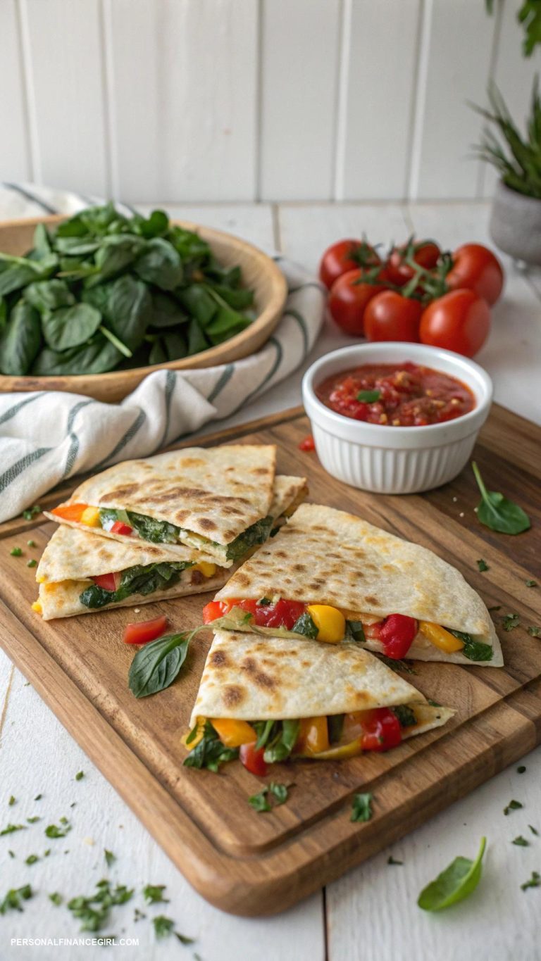 cheap meals Homemade vegetable quesadillas
