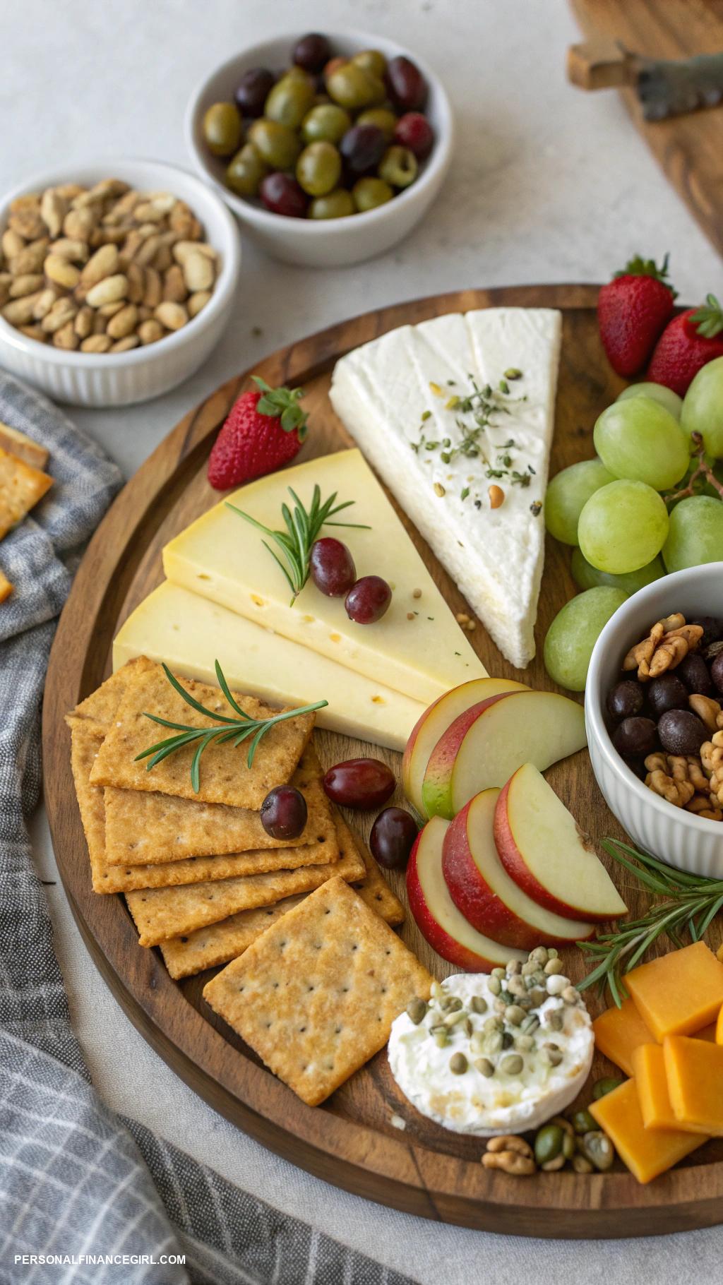 cheap party food for a crowd Cheese and cracker assortment 1