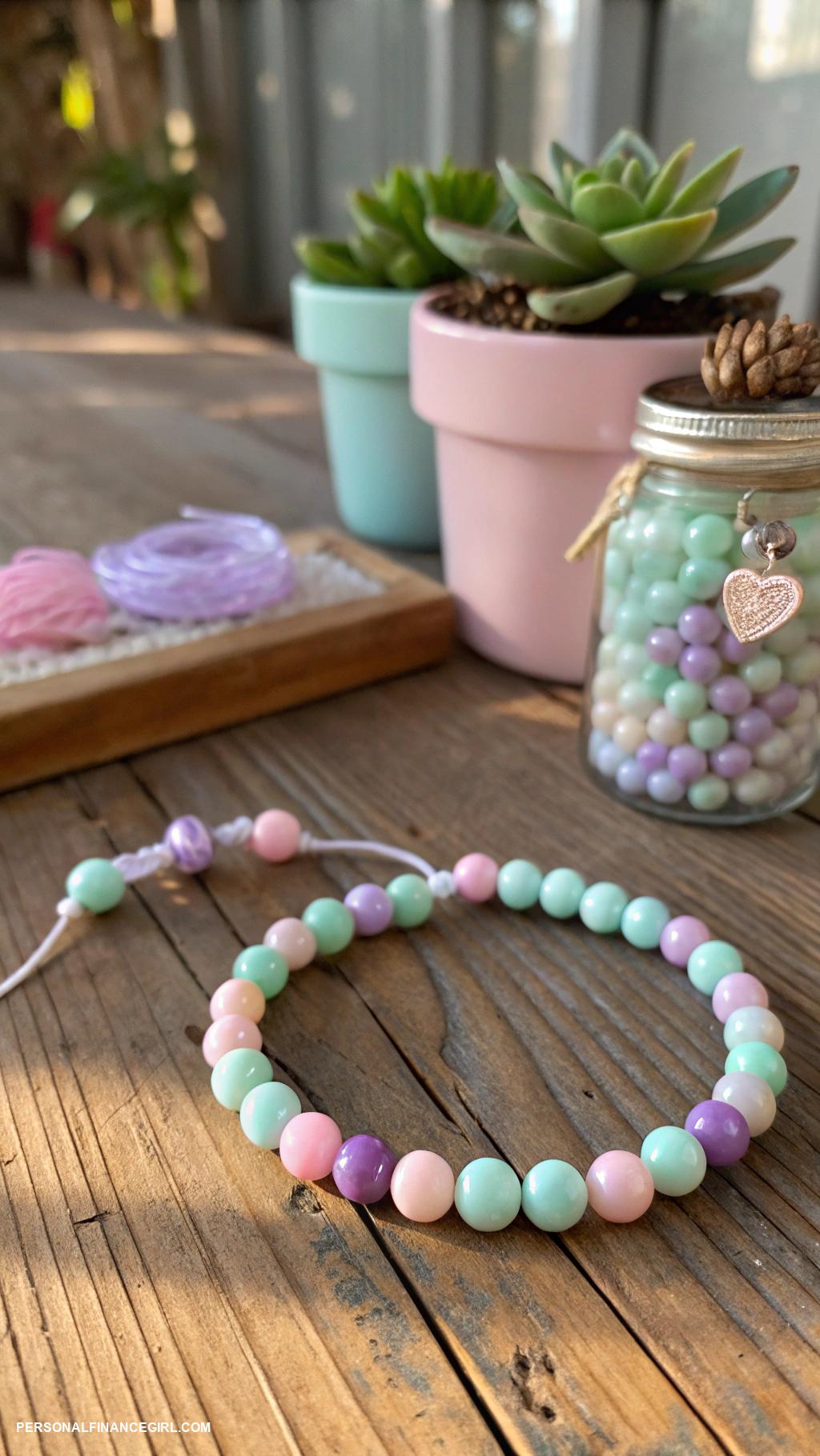 cheap summer crafts for kids DIY friendship bracelets with beads