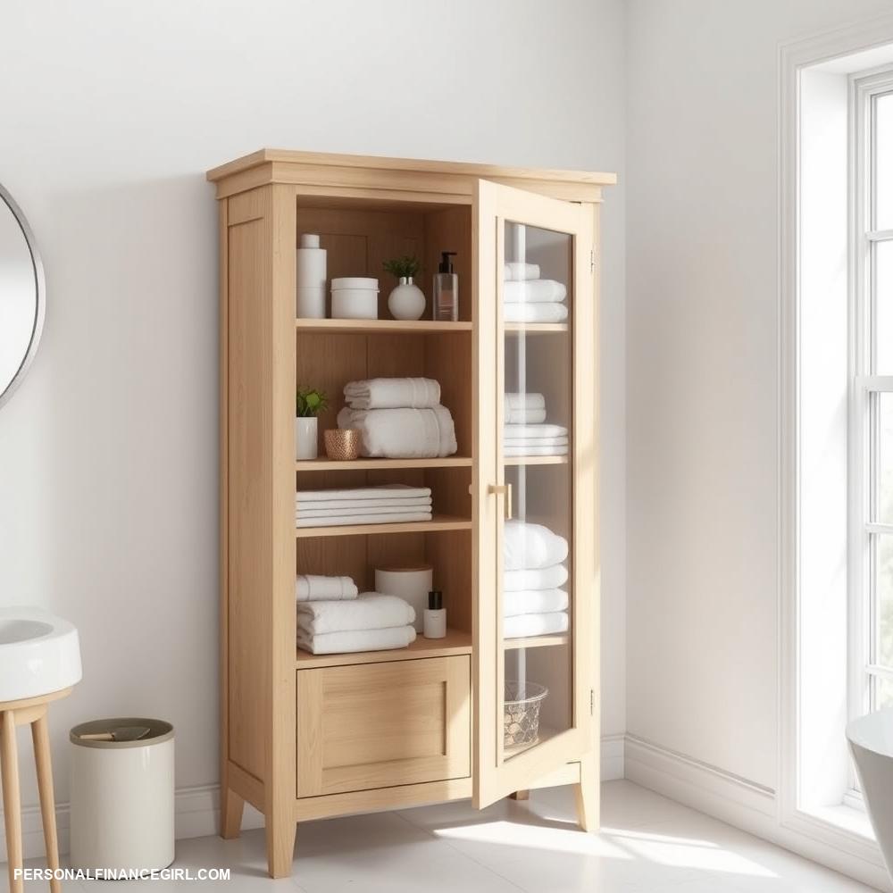 cheap bathroom linen cabinets
