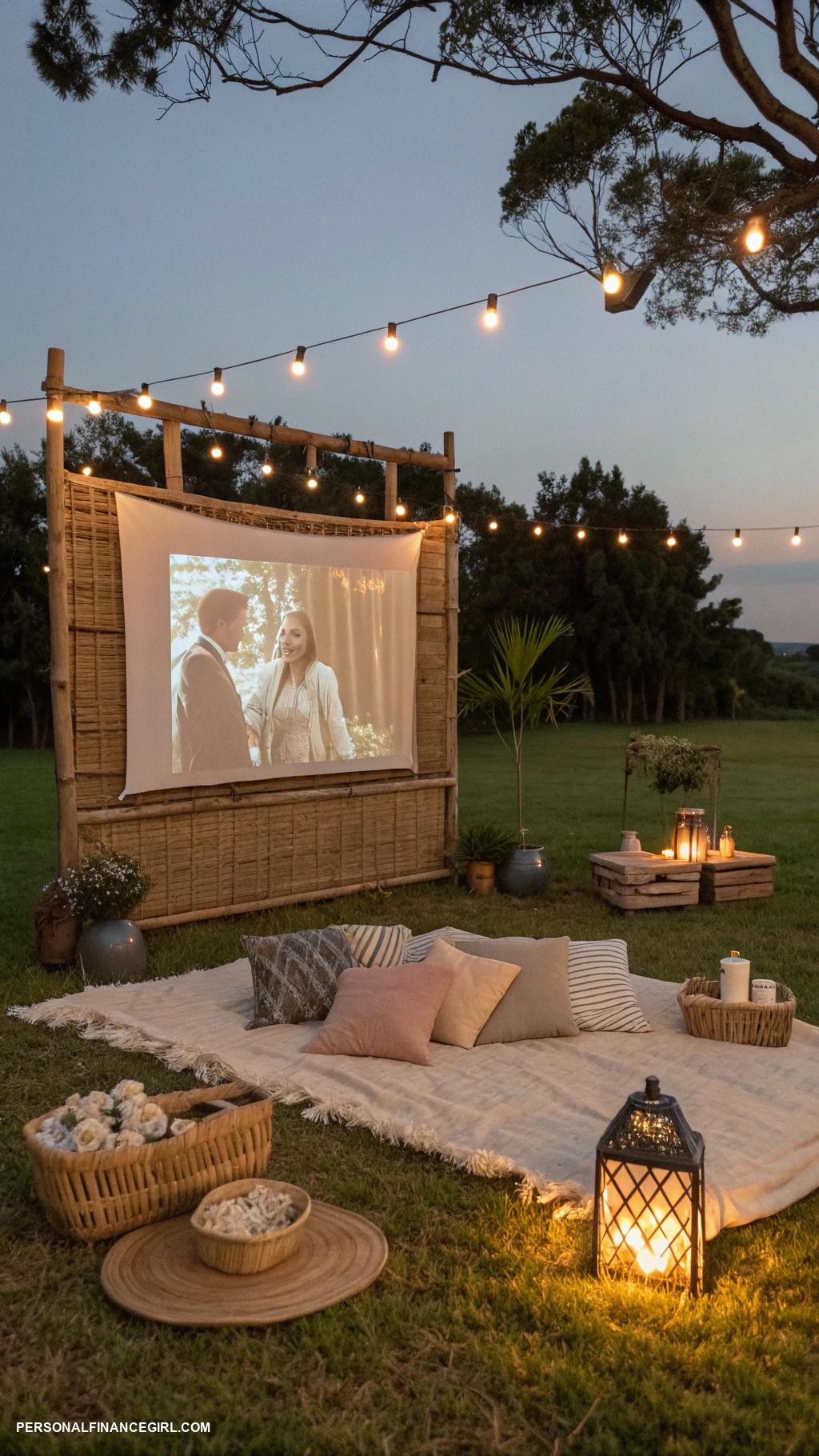 cheap date ideas Watch a movie under the stars