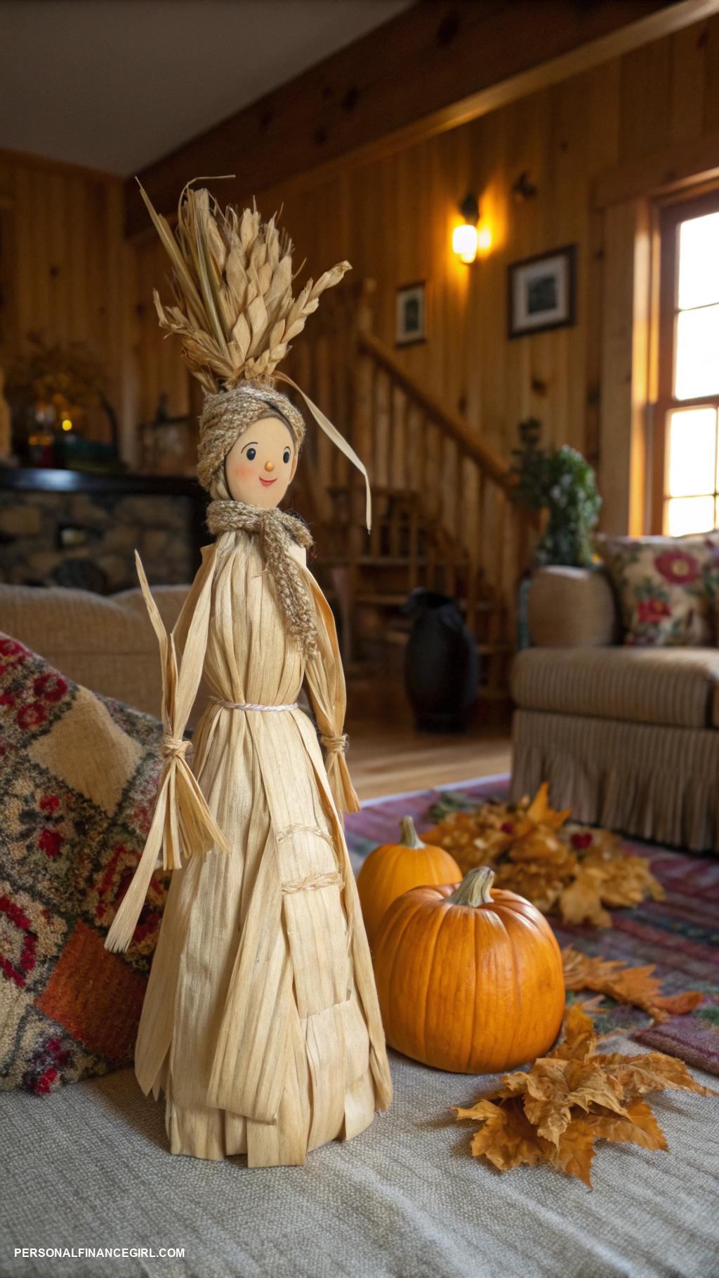 cheap fall crafts for kids Corn husk dolls for storytelling