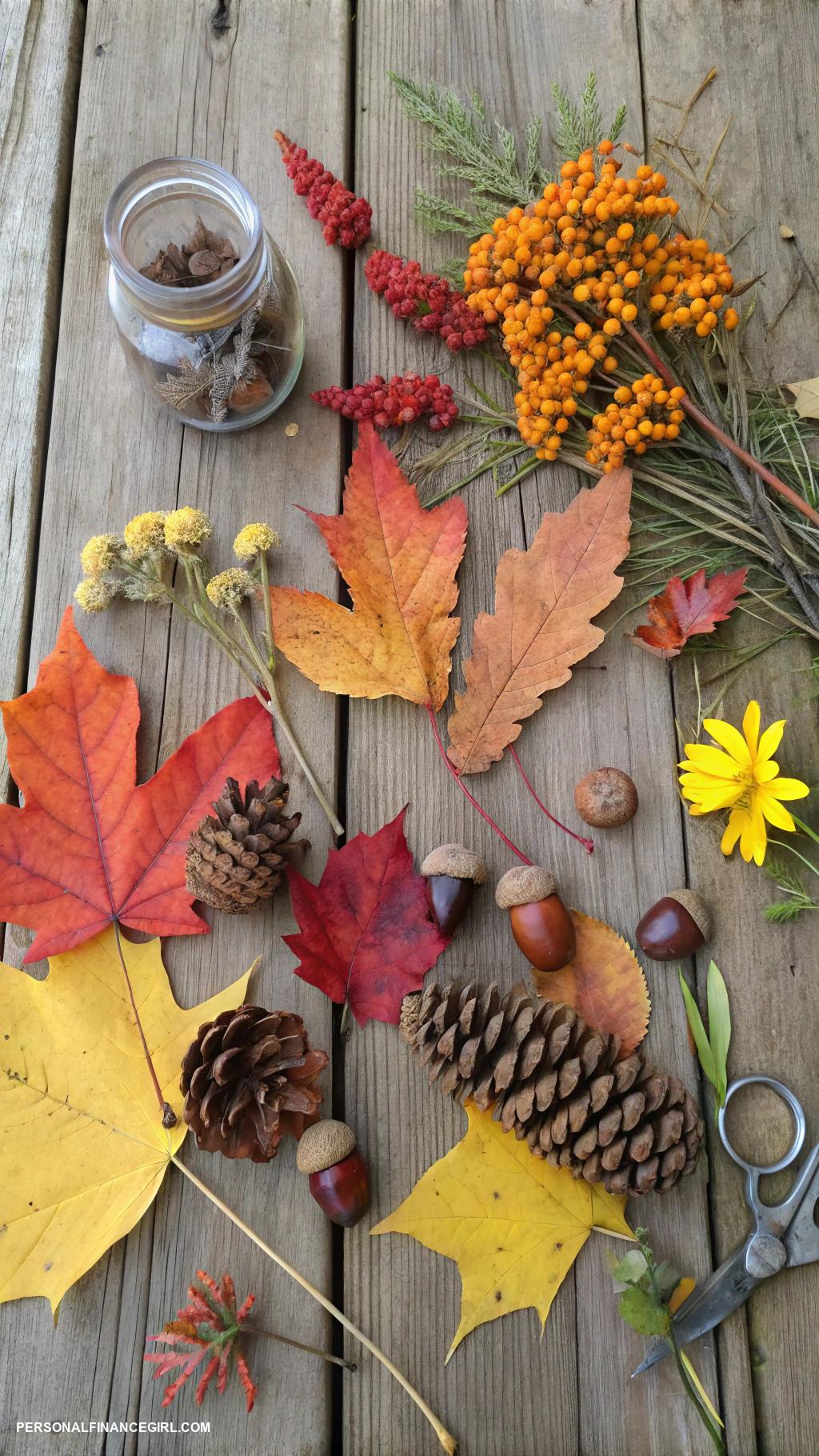 cheap fall crafts for kids Nature collages from outdoor finds