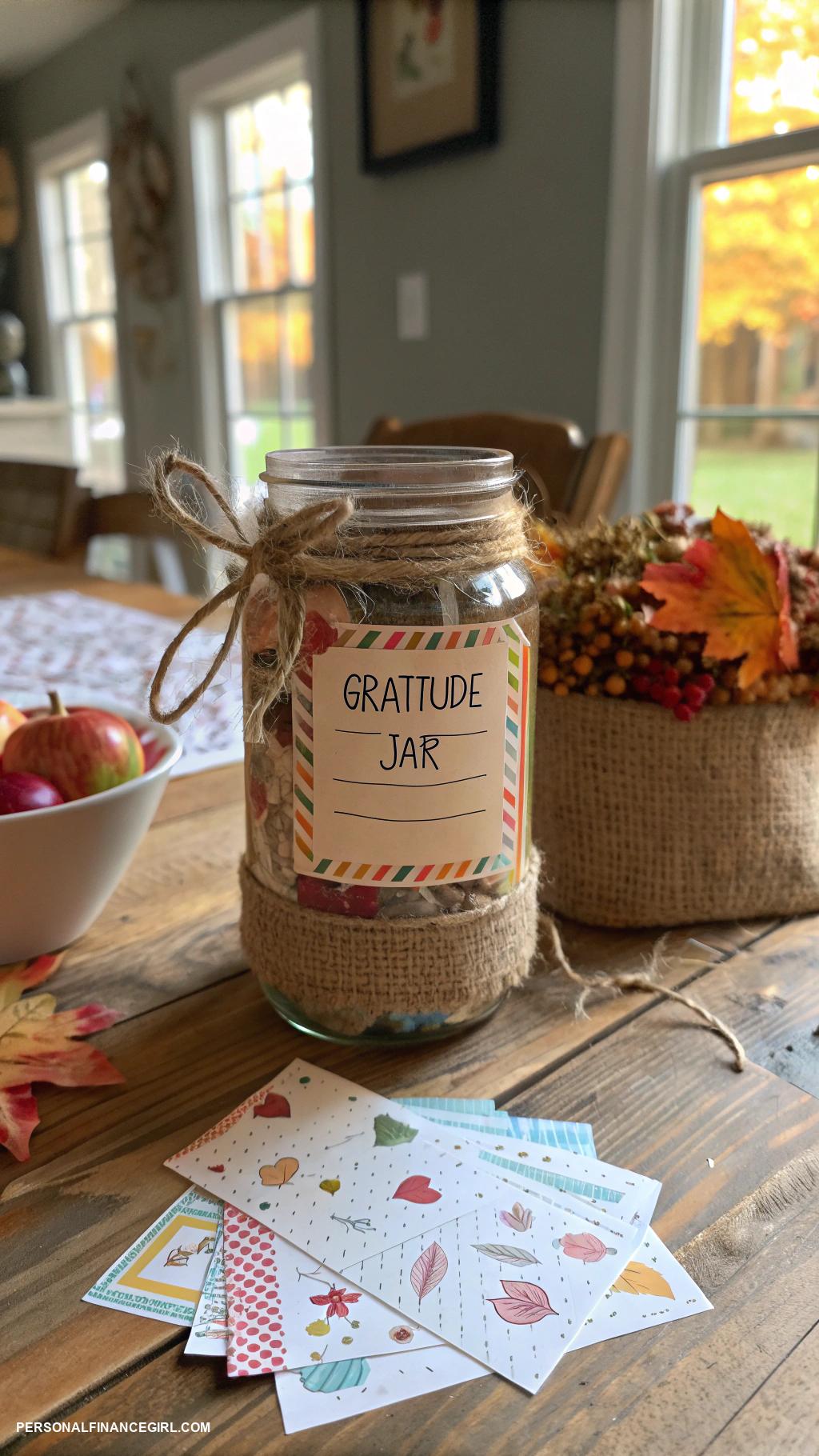 cheap thanksgiving crafts for kids Mason jar gratitude jars
