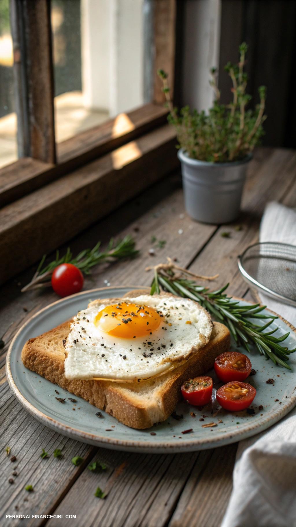 extremely cheap meals Eggs and toast for breakfast
