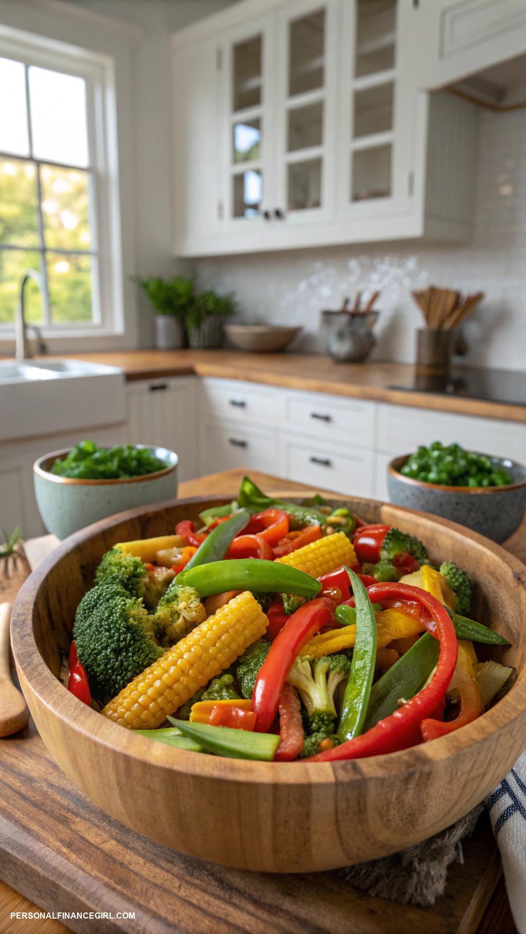 extremely cheap meals Vegetable stir fry with soy sauce