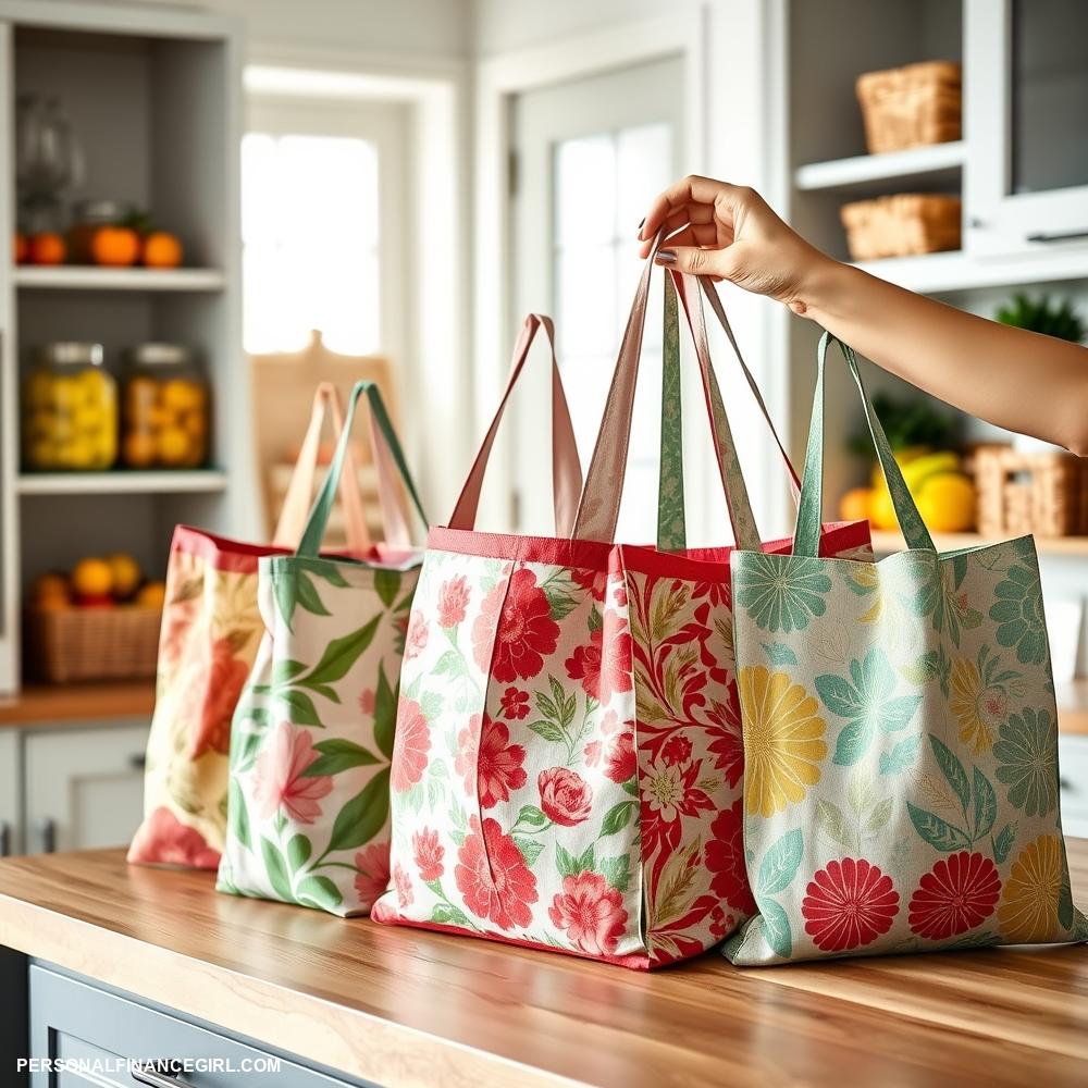 thrifty reusable grocery totes