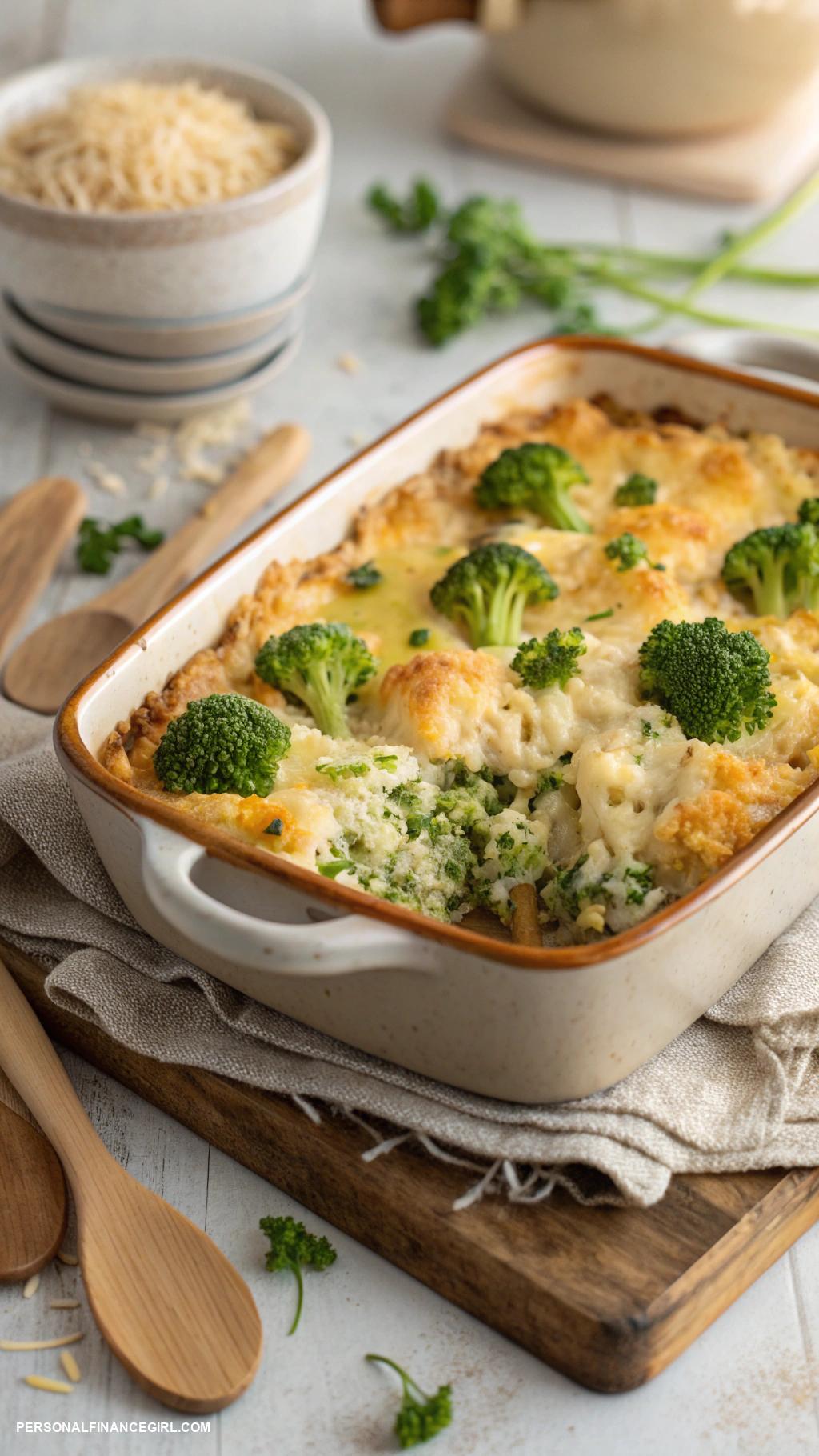 cheap casserole recipes Cheesy broccoli and rice casserole