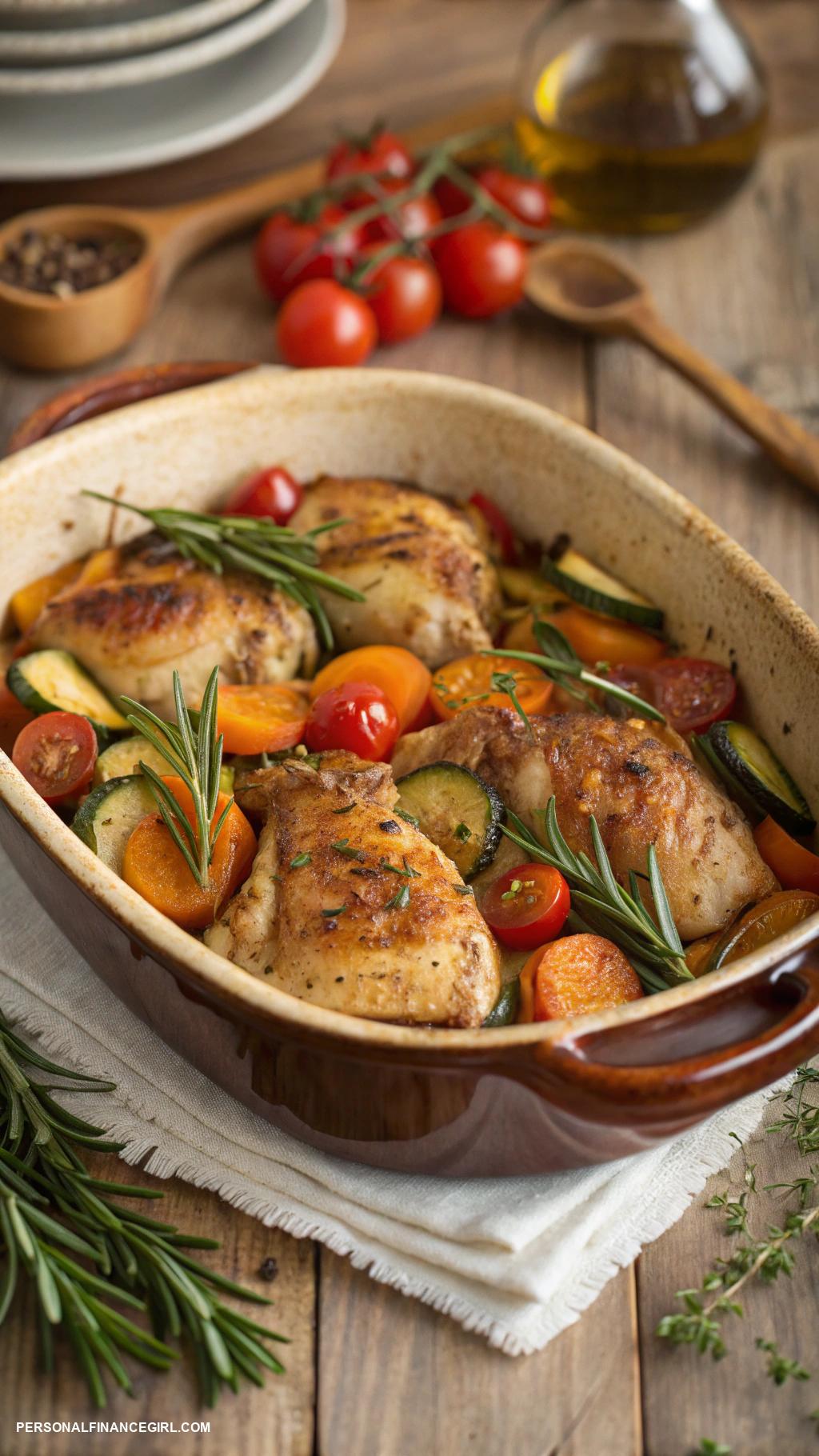 cheap casserole recipes One pot chicken and veggie bake
