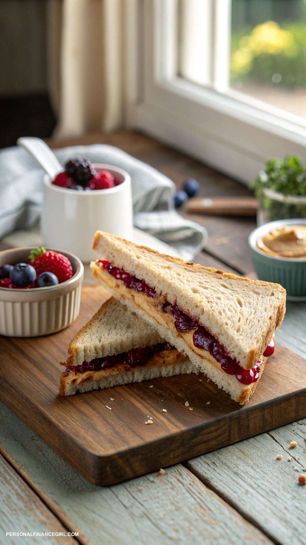 poverty meals Peanut butter and jelly sandwich