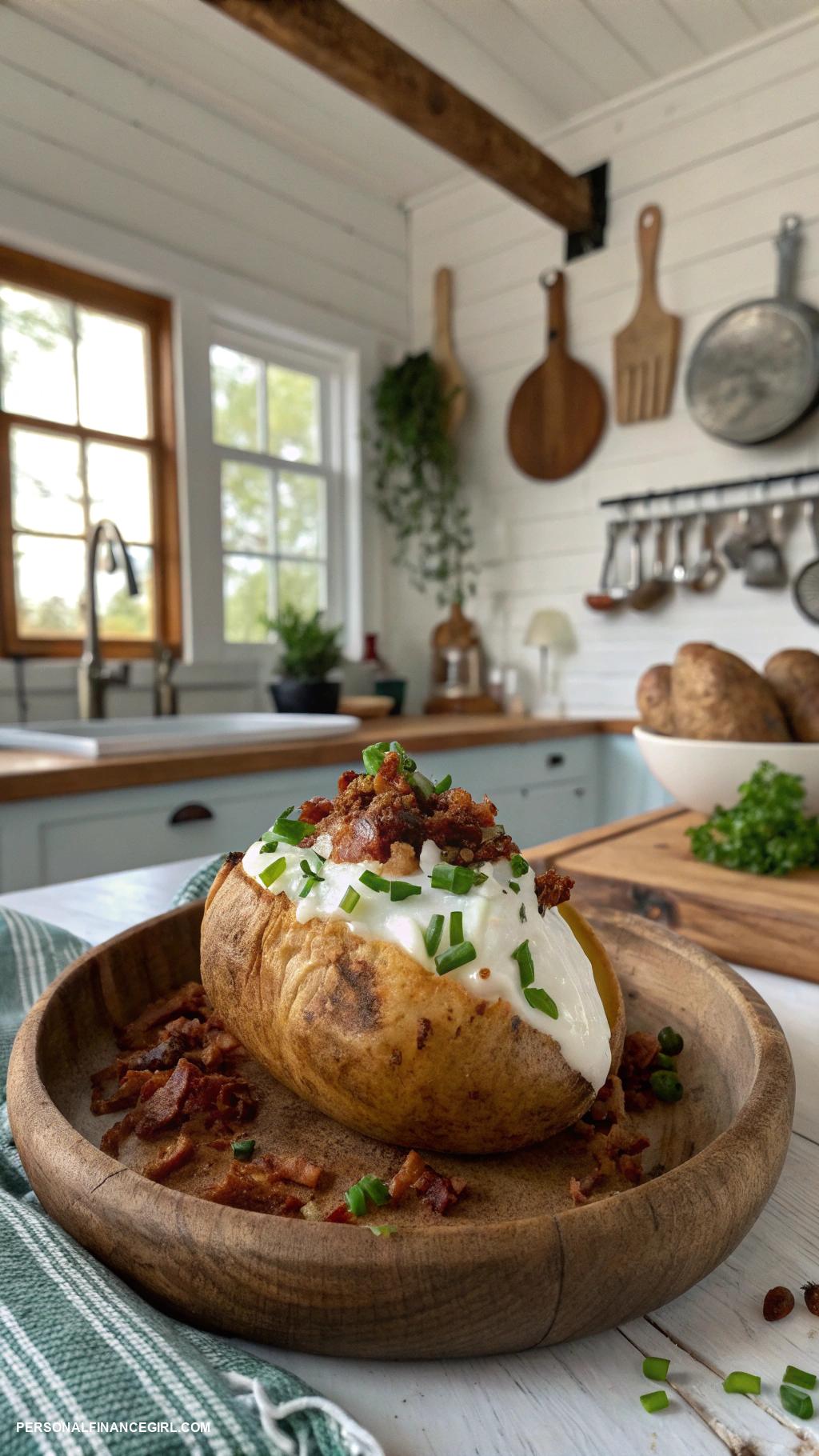 cheap and easy dinner ideas Baked potatoes with toppings