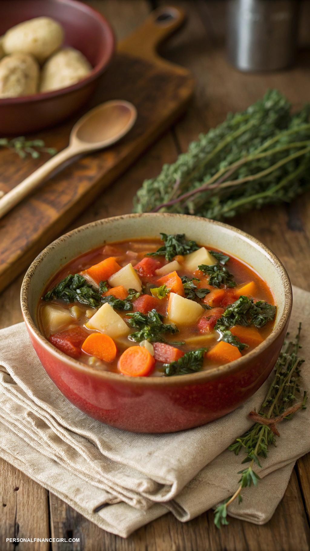 cheap and easy dinner ideas Homemade vegetable soup
