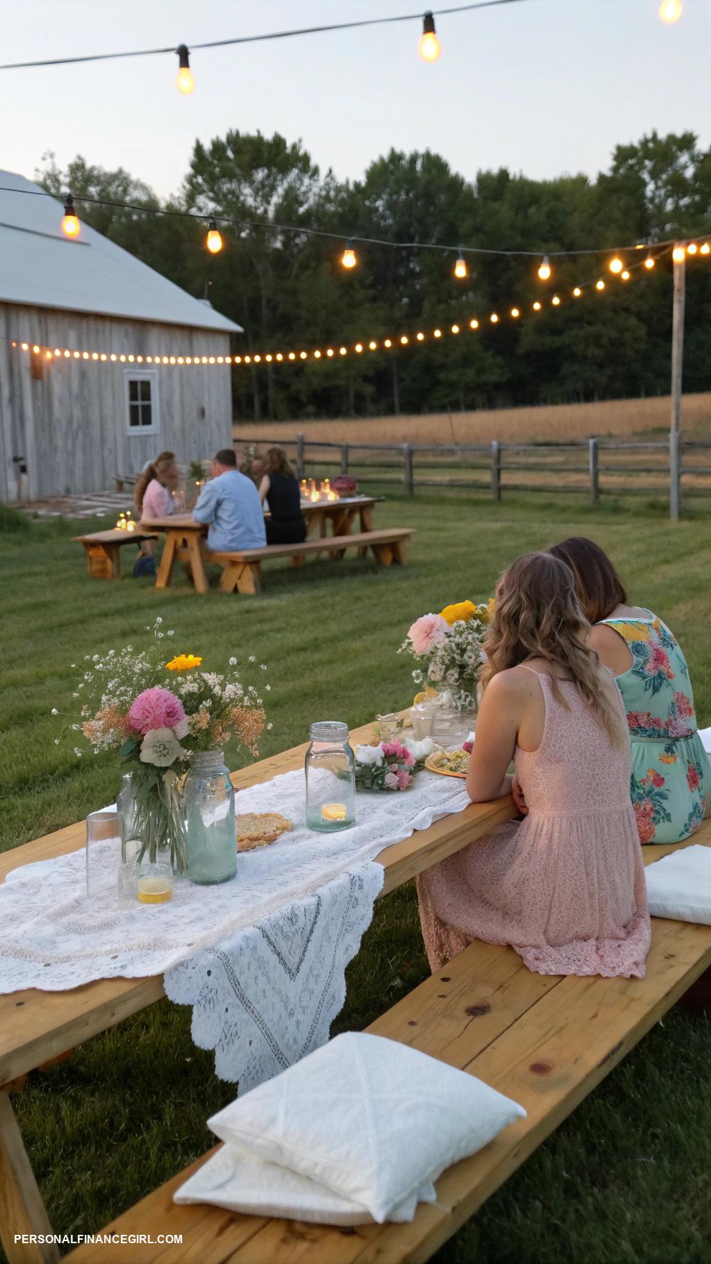cheap backyard wedding Host a potluck reception