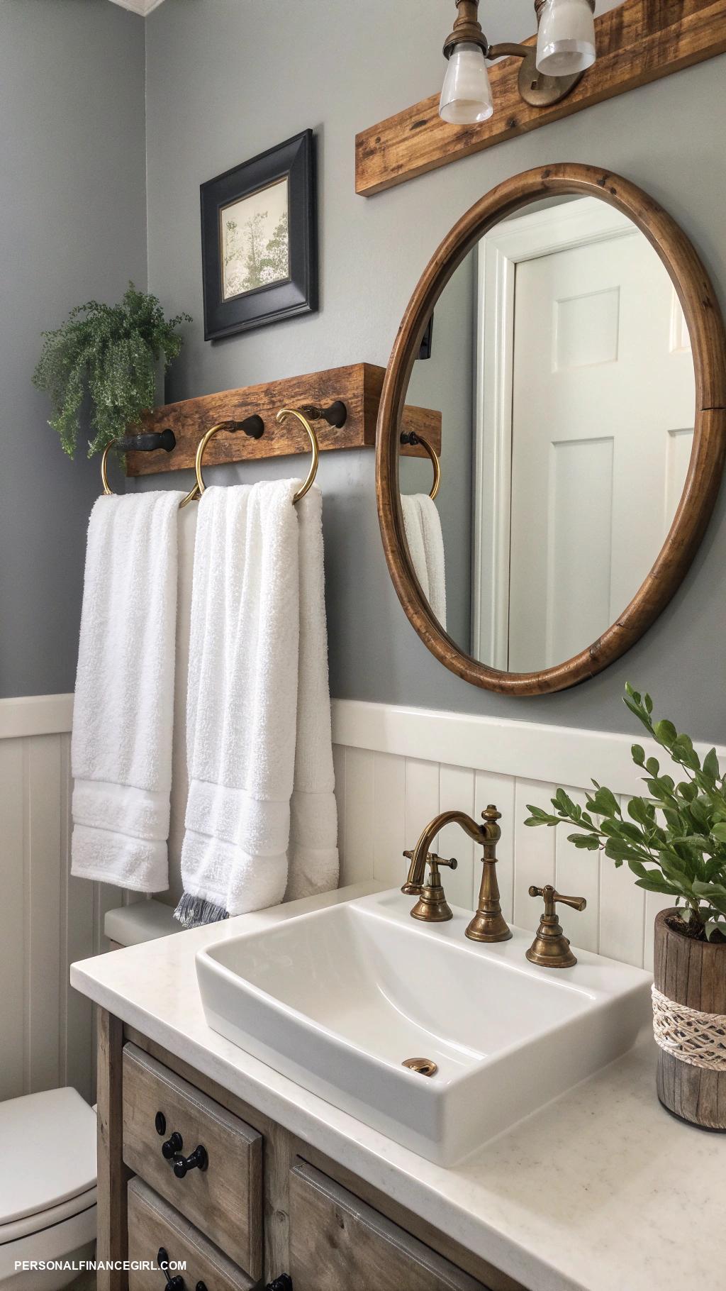 cheap bathroom makeover ideas Change out old towel bars