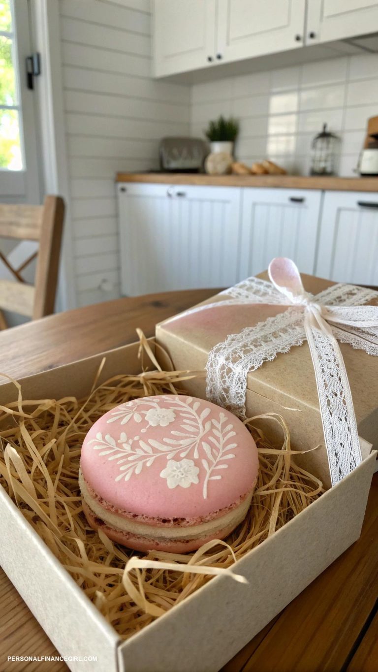 cheap wedding favors Macarons in a decorative box