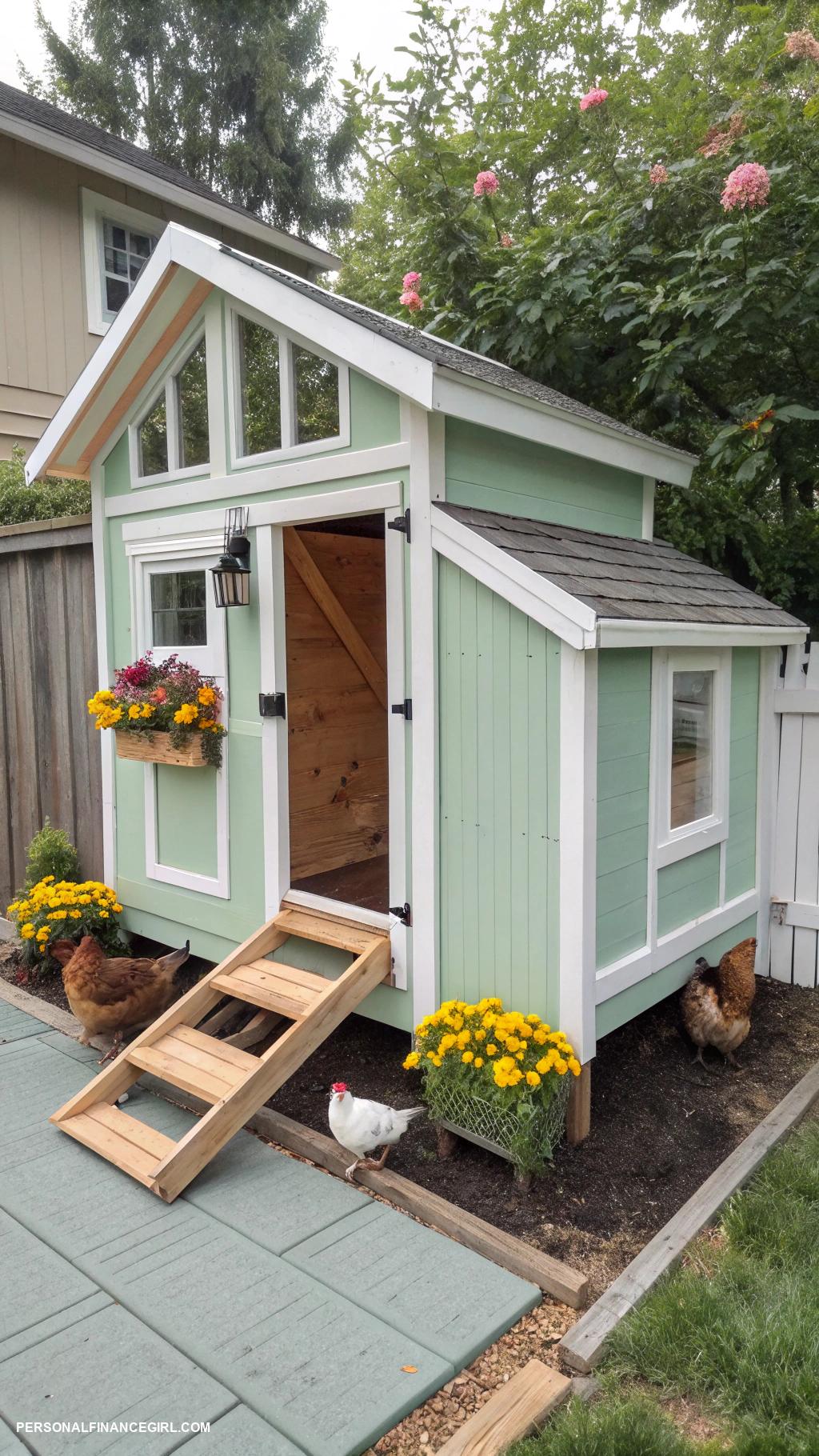 chicken coop designs diy cheap Repurposed dog house into chicken coop