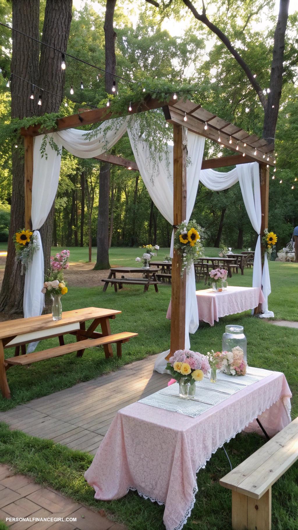 wedding ideas on a budget Choose a public park for the venue