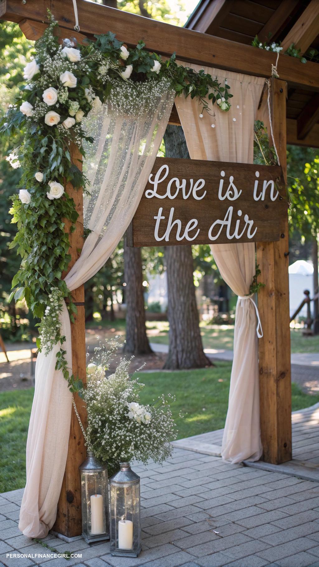 wedding ideas on a budget DIY decorations with natural elements