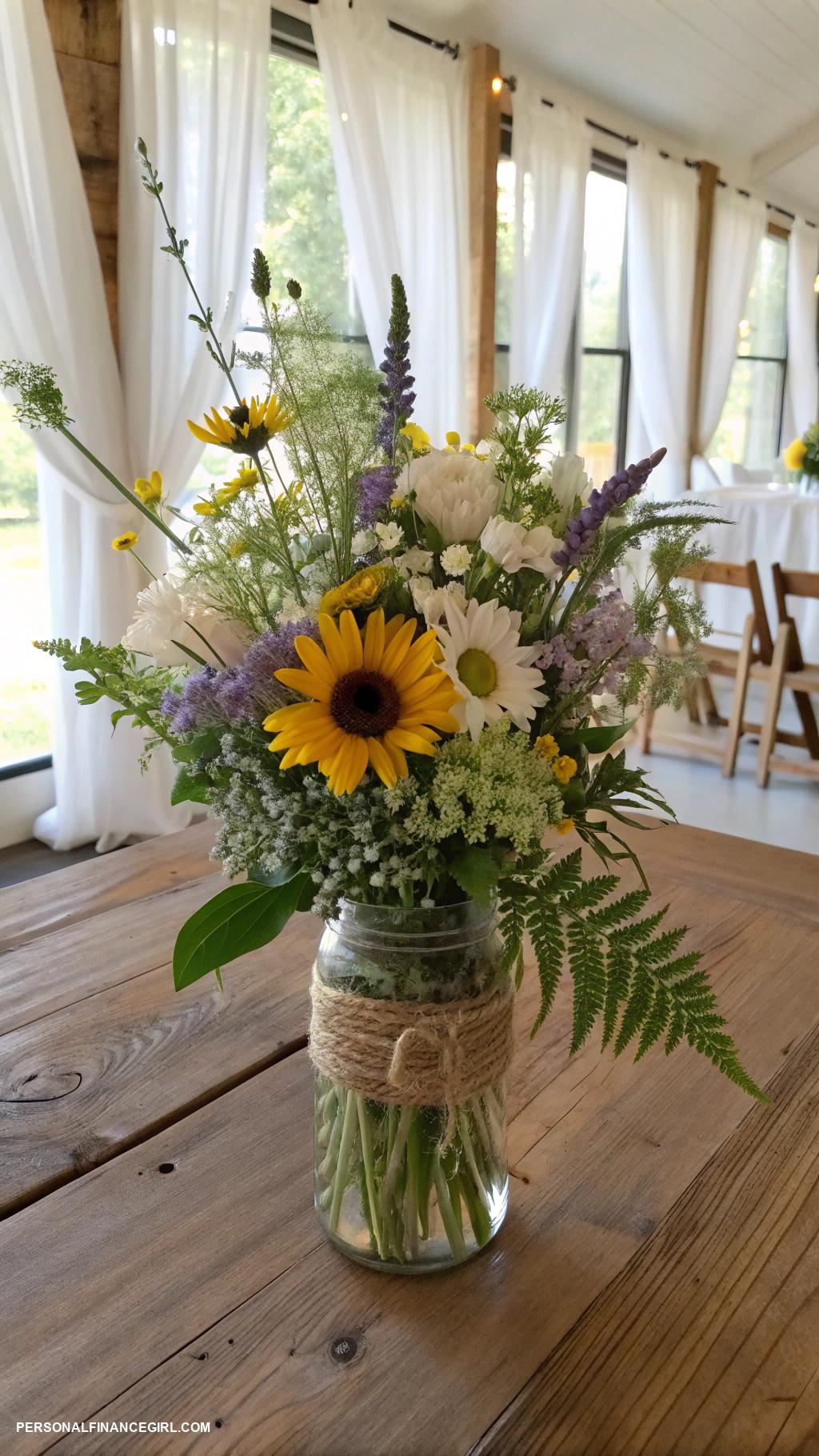 wedding ideas on a budget Skip expensive floral arrangements