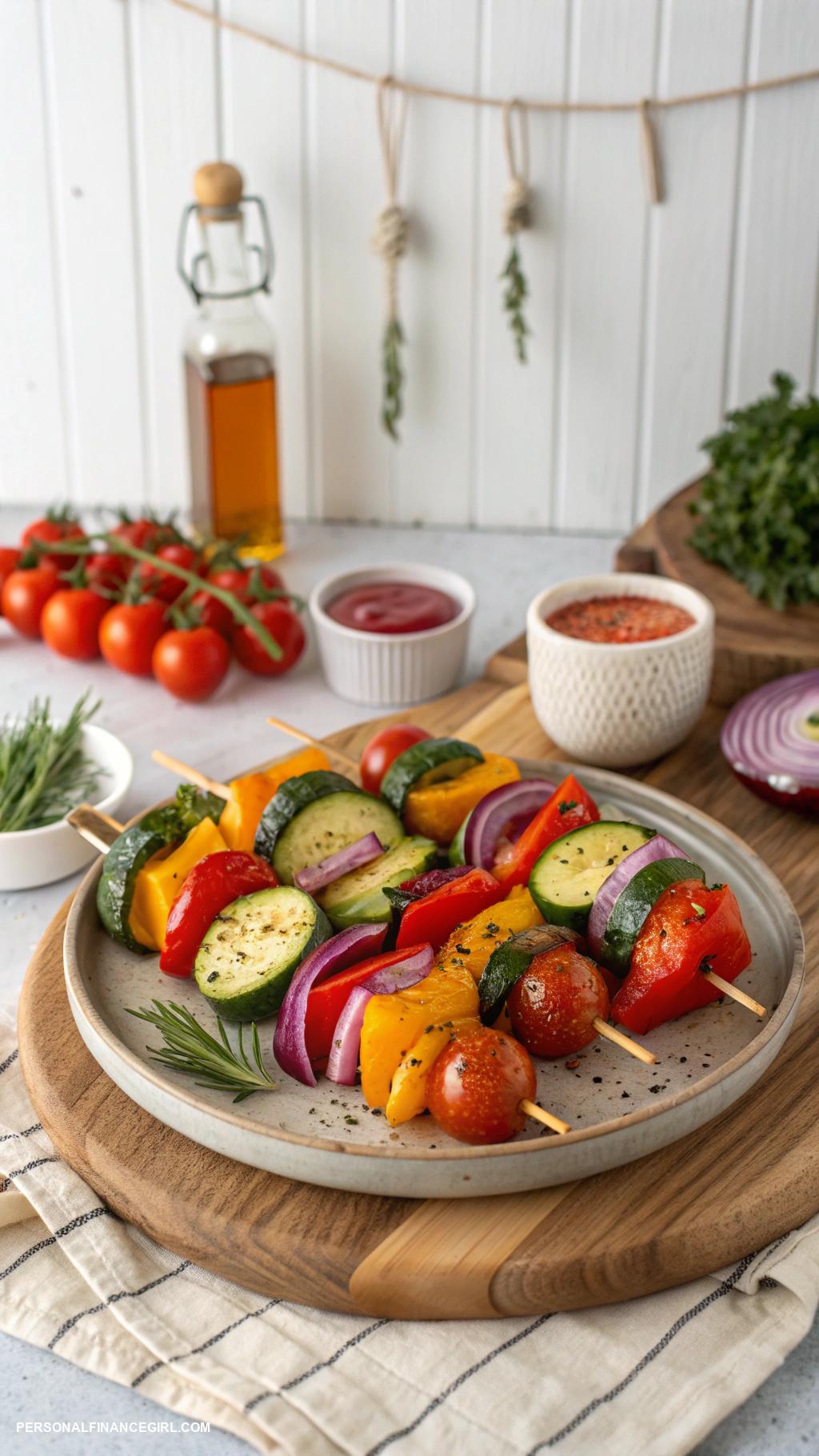 cheap airfryer recipes Quick air fryer veggie skewers