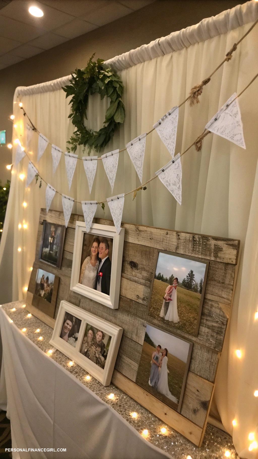 cheap wedding decorations Personalized photo banners of couple