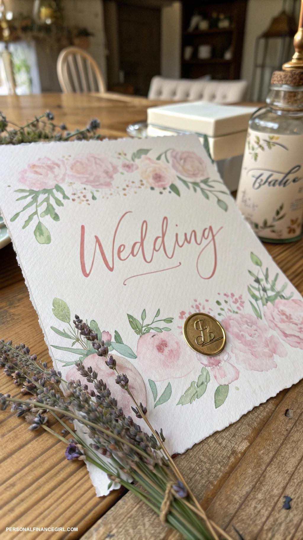diy wedding ideas Handmade invitations with personal touches