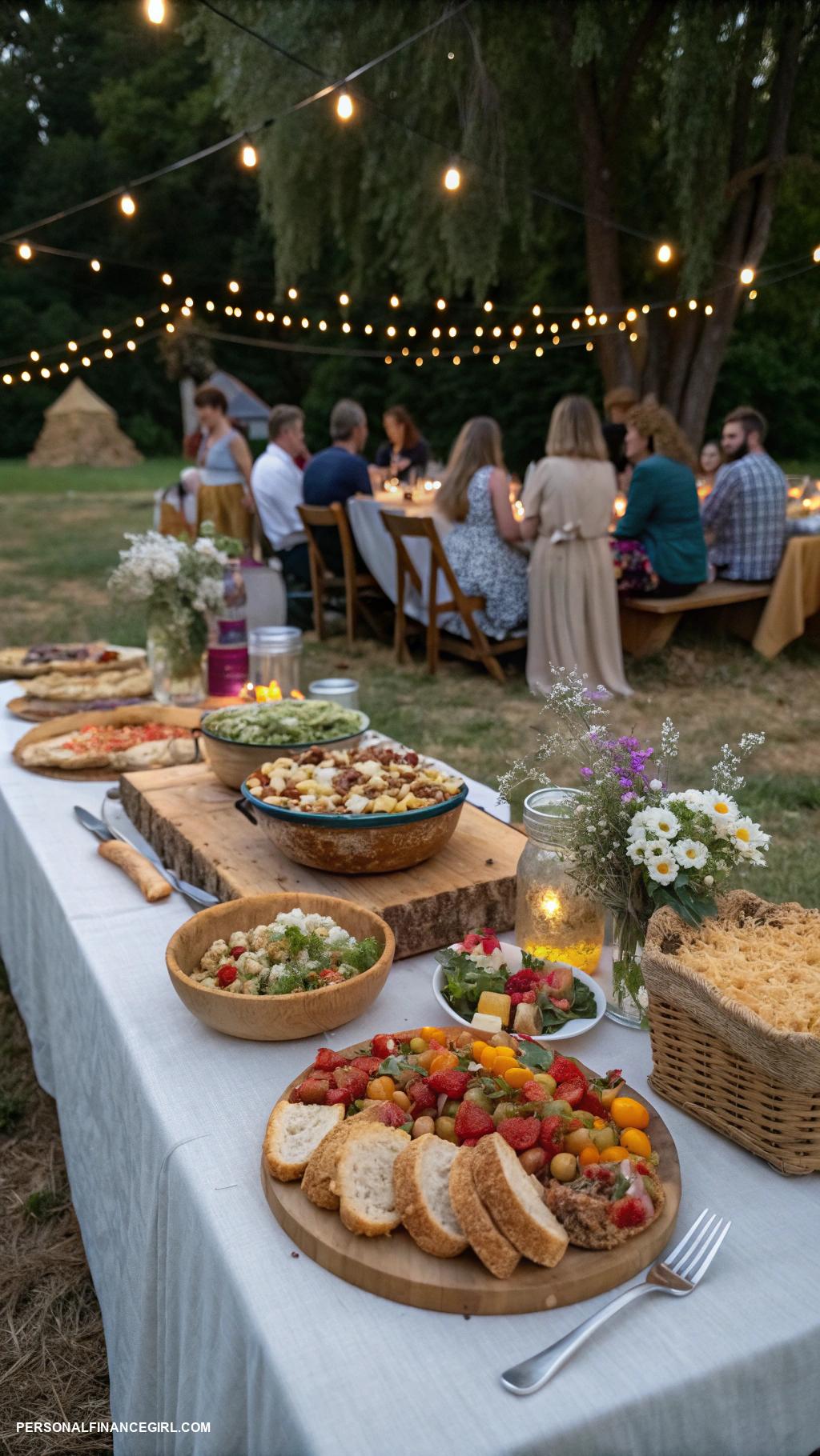 cheap boho wedding ideas Have a potluck style reception dinner