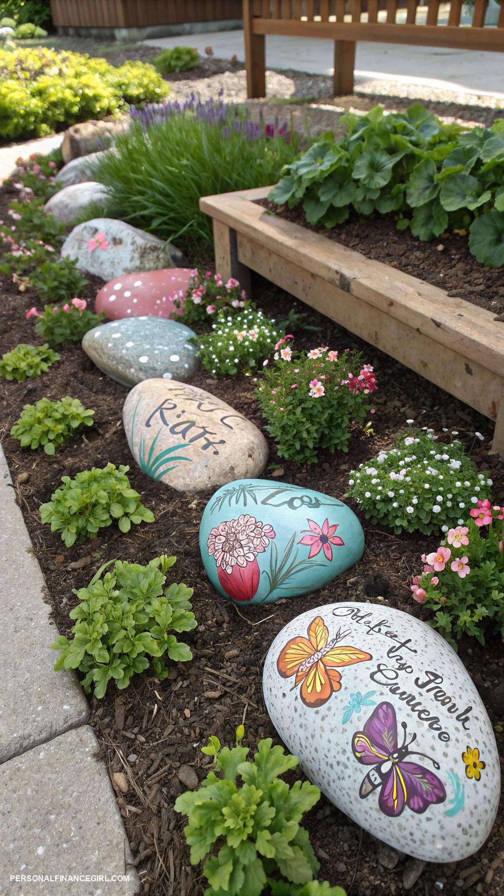cheap diy gifts Decorative painted rocks for garden