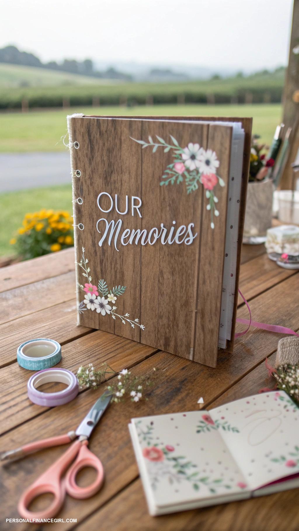 cheap diy gifts Personalized photo album or scrapbook
