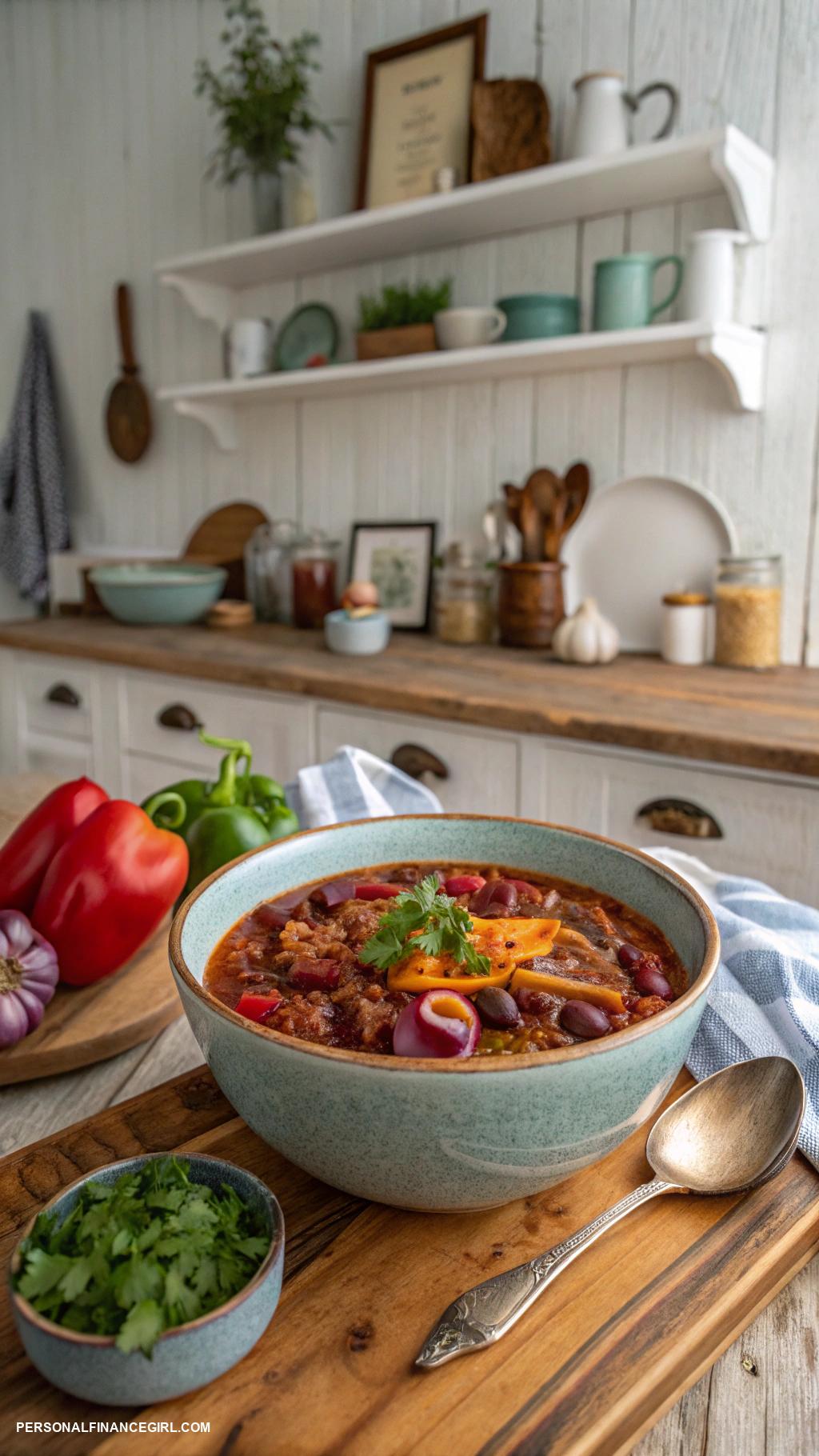 cheap meals for a crowd Chili with beans and ground turkey