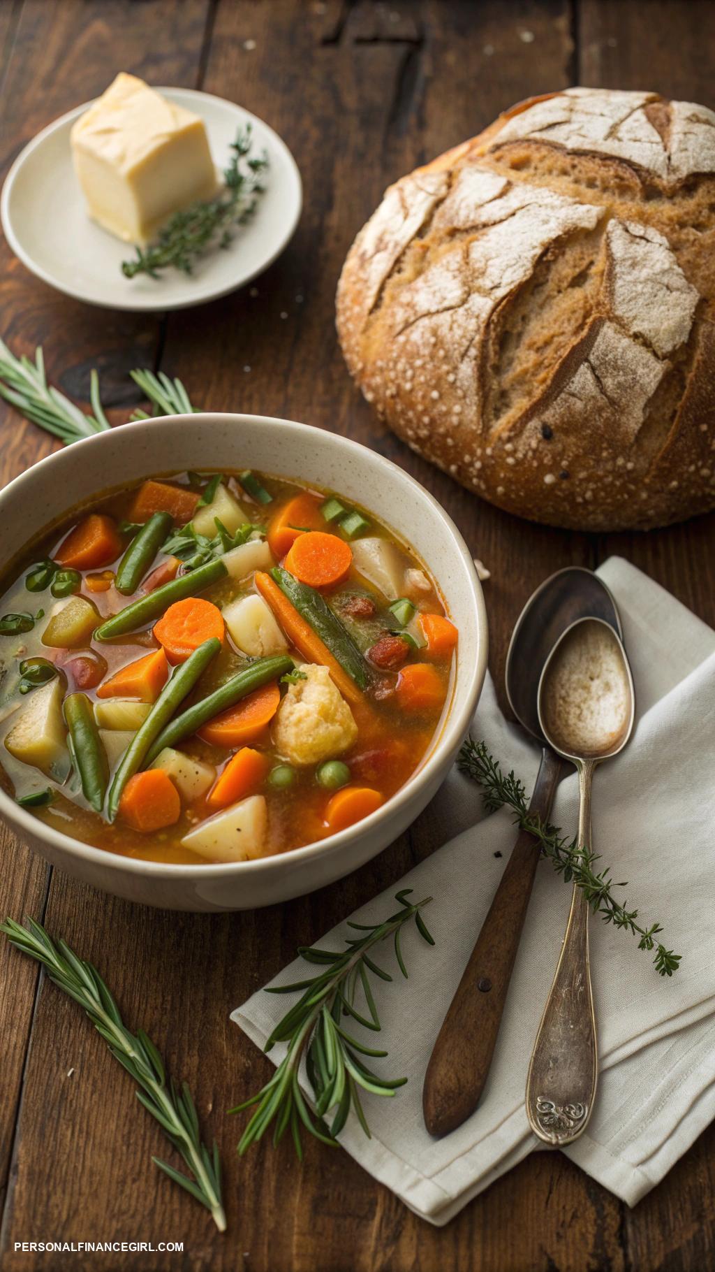 cheap meals for a crowd Soup and bread for hearty comfort