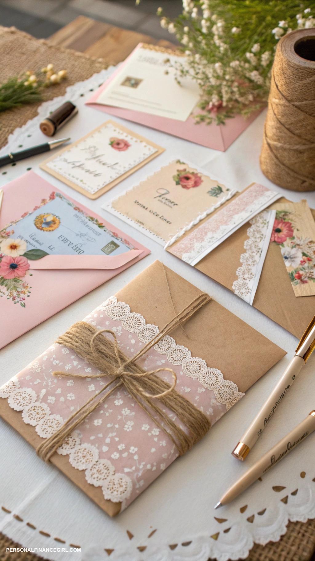 cheap western wedding ideas Create handmade invitations using online templates