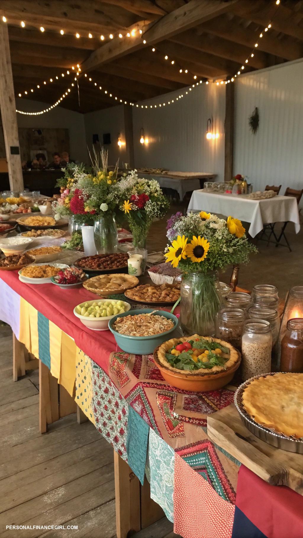 cheap western wedding ideas Use a potluck style reception for food