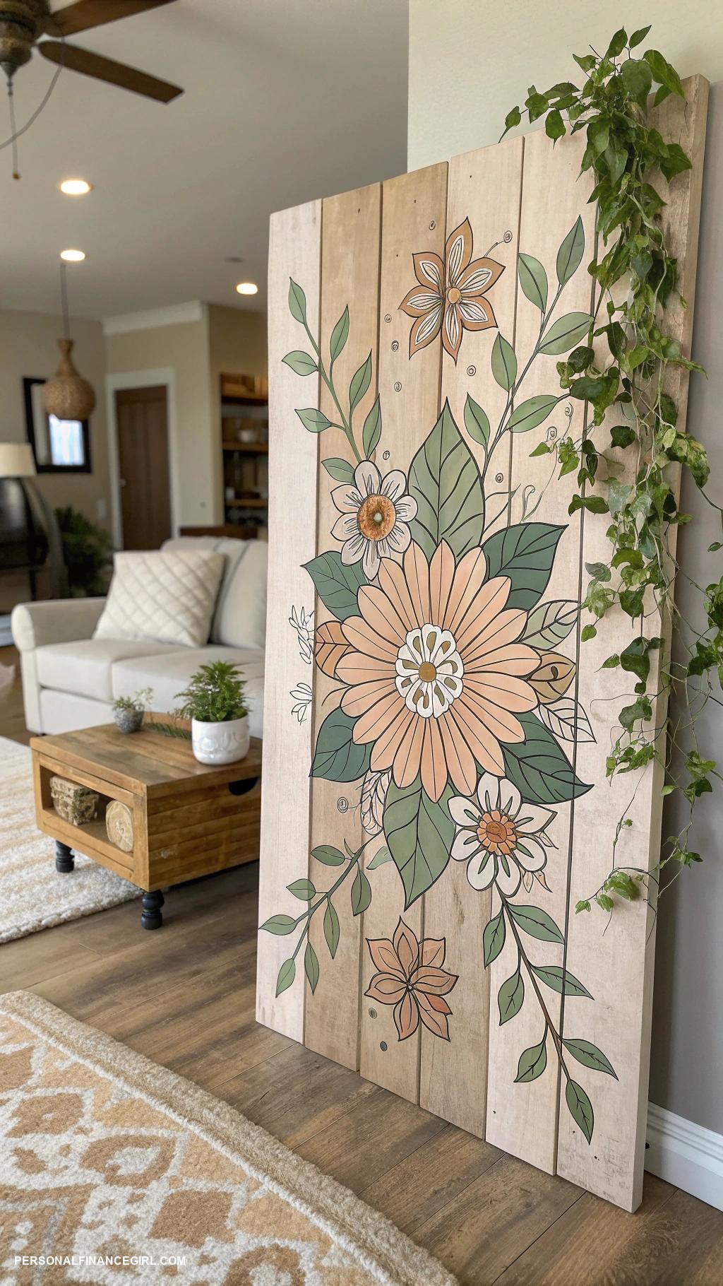 diy farmhouse decor ideas Make a pallet wood wall art