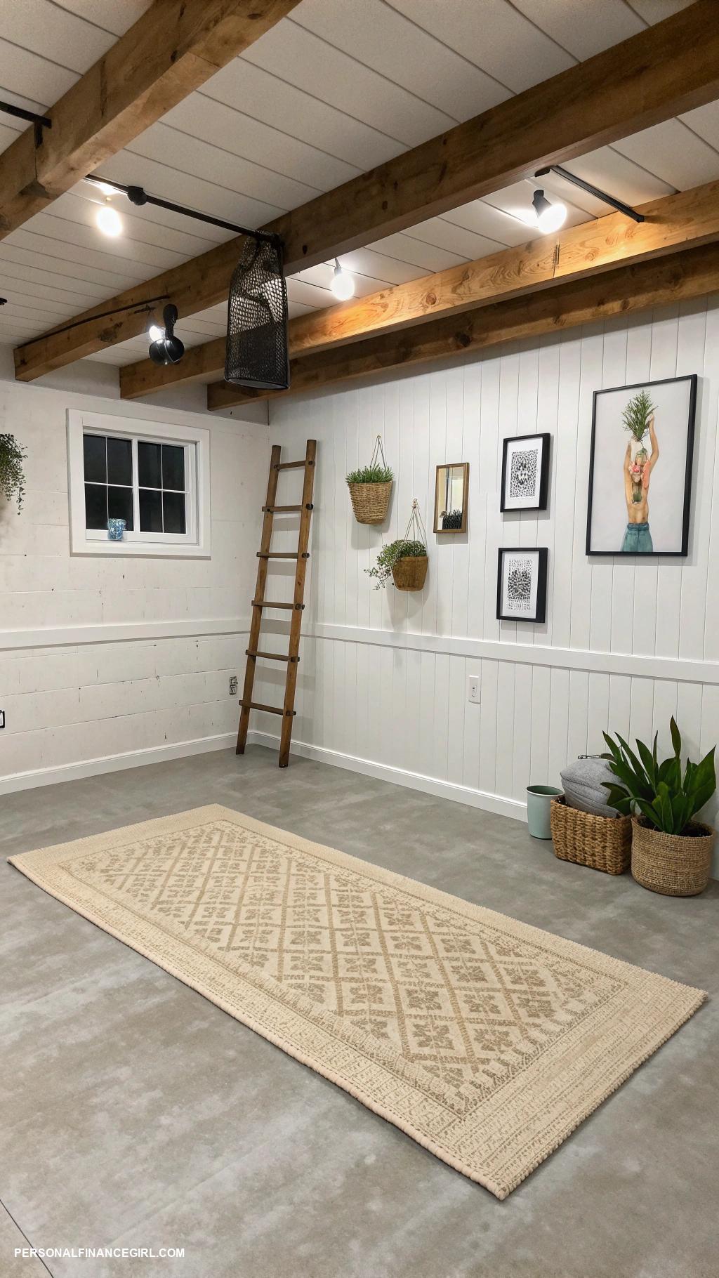 cheap unfinished basement ideas Create a DIY workout space